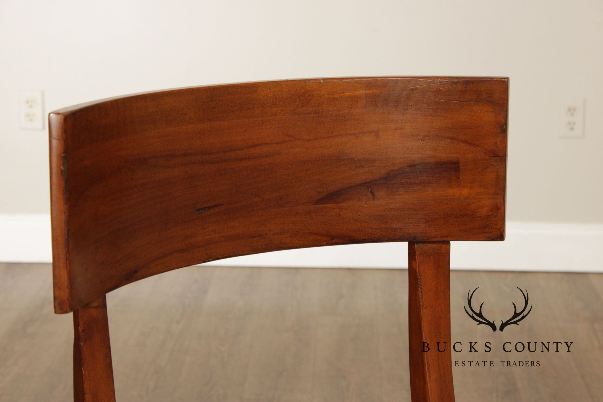 Empire Style Pair of Klismos Side Chairs