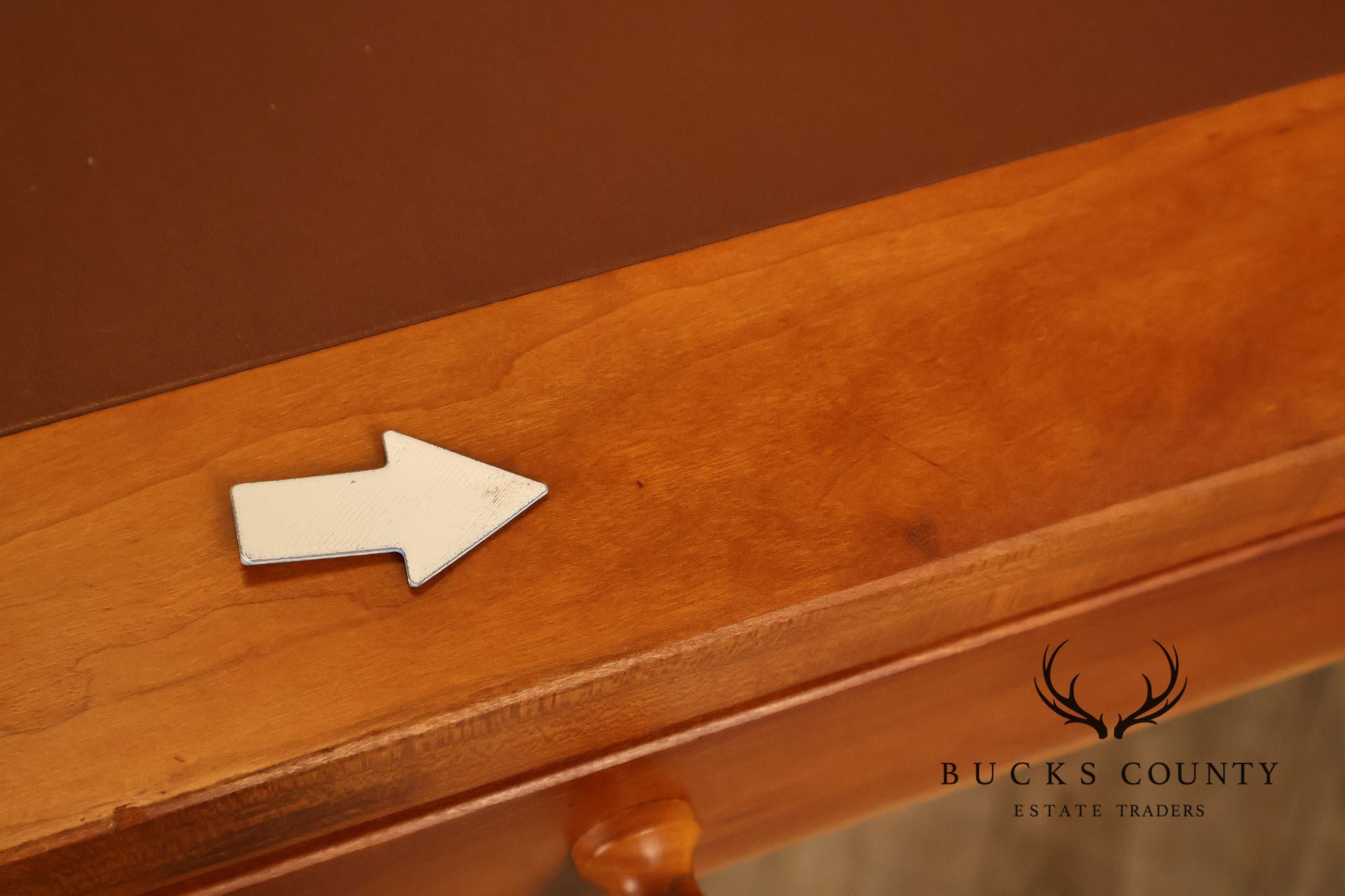Copeland Furniture Leather Top Cherry Writing Desk