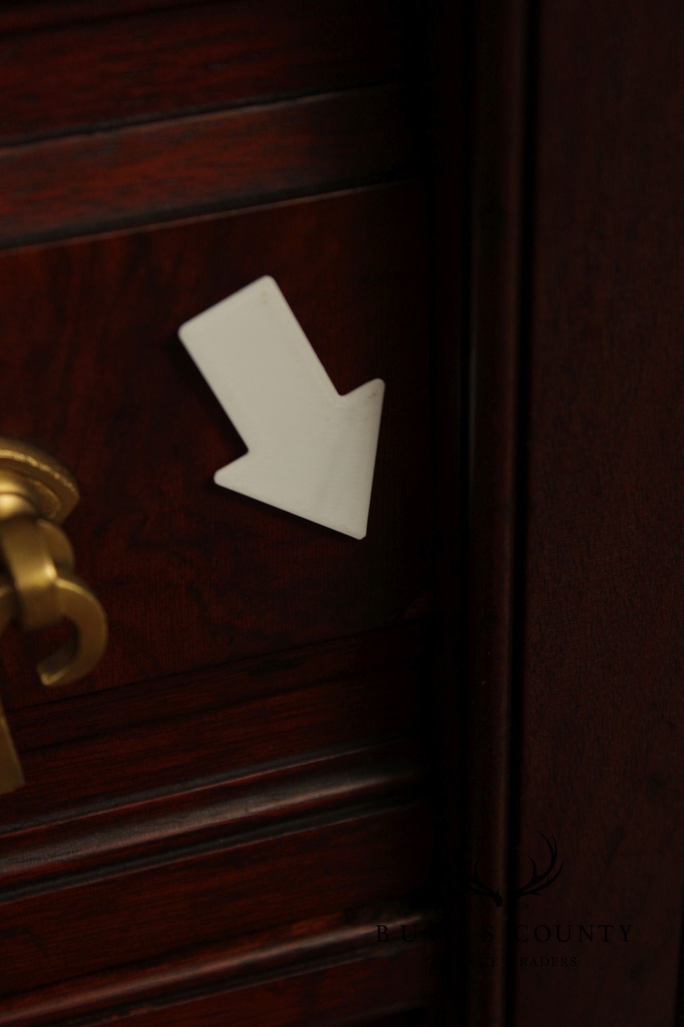 Antique Victorian Mahogany Bonnet Chest With Mirror
