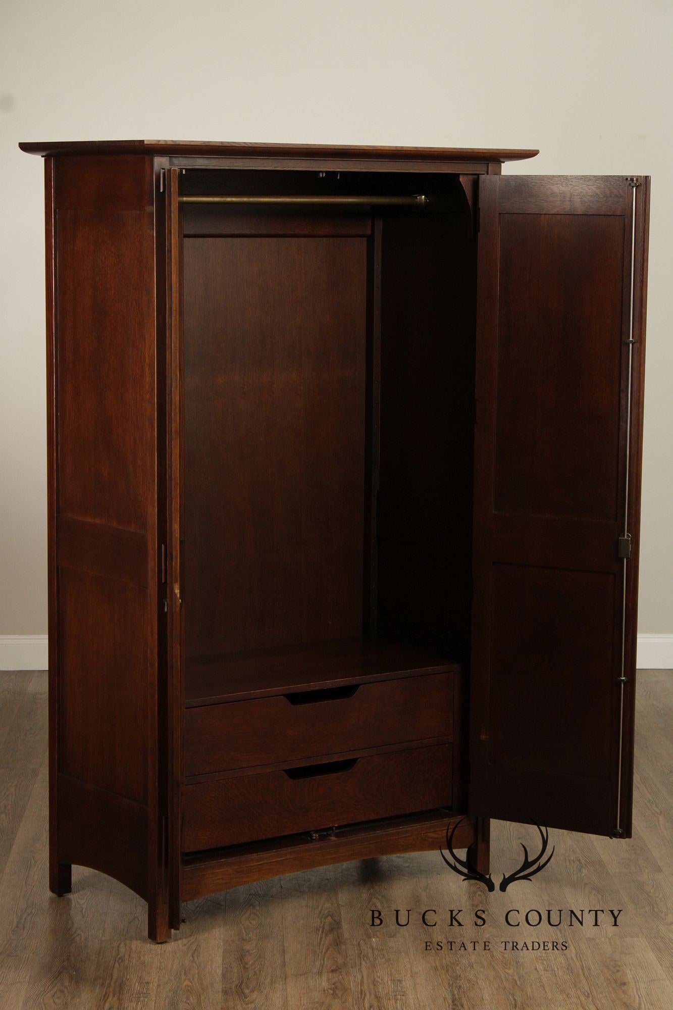 Stickley Mission Collection Oak Wardrobe Armoire