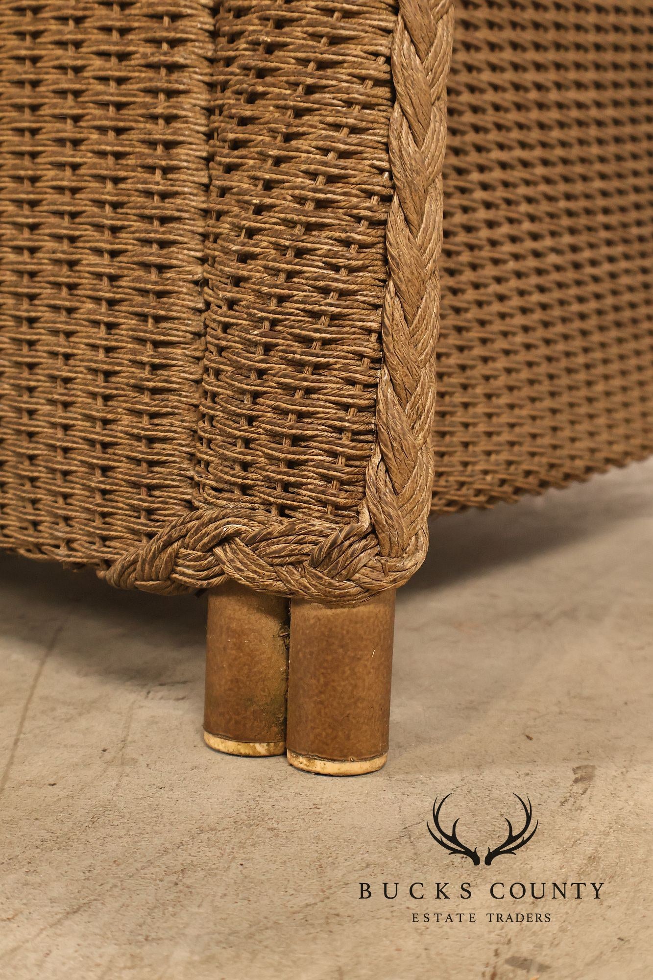 Lloyd Flanders Reflections All-Weather Lloyd Loom Wicker Loveseat