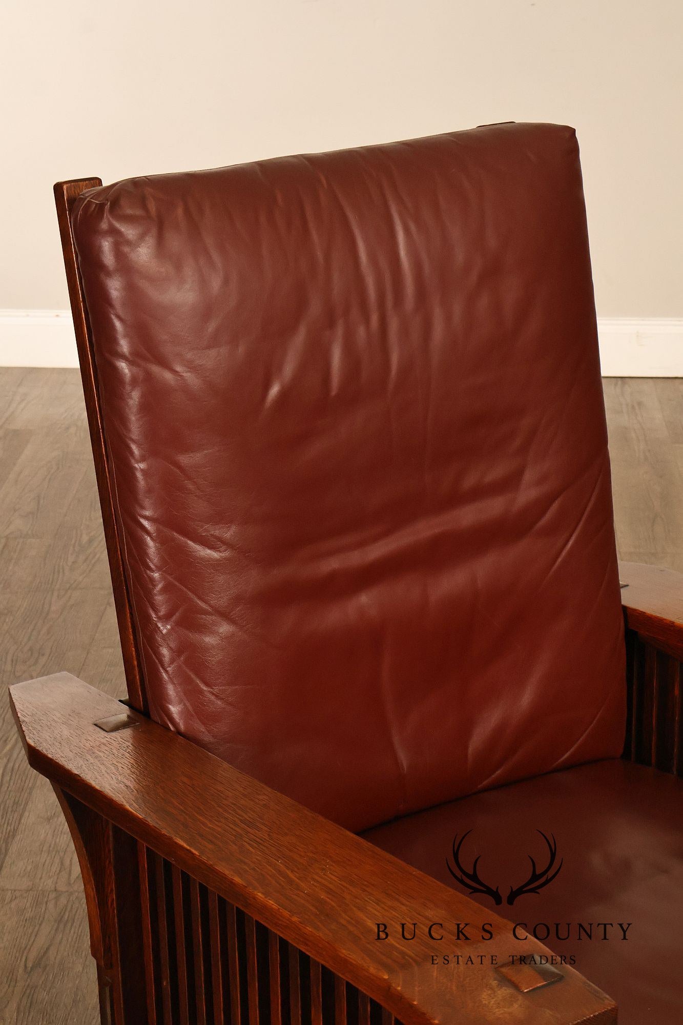 Antique Gustav Stickley No. 369 Mission Oak Reclining Morris Chair