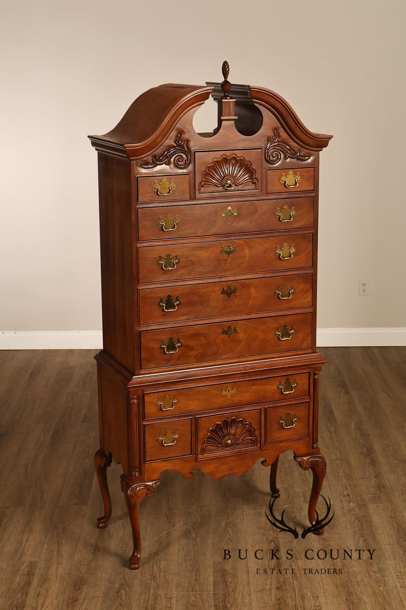 Thomasville 'The Mahogany Collection' Carved Highboy