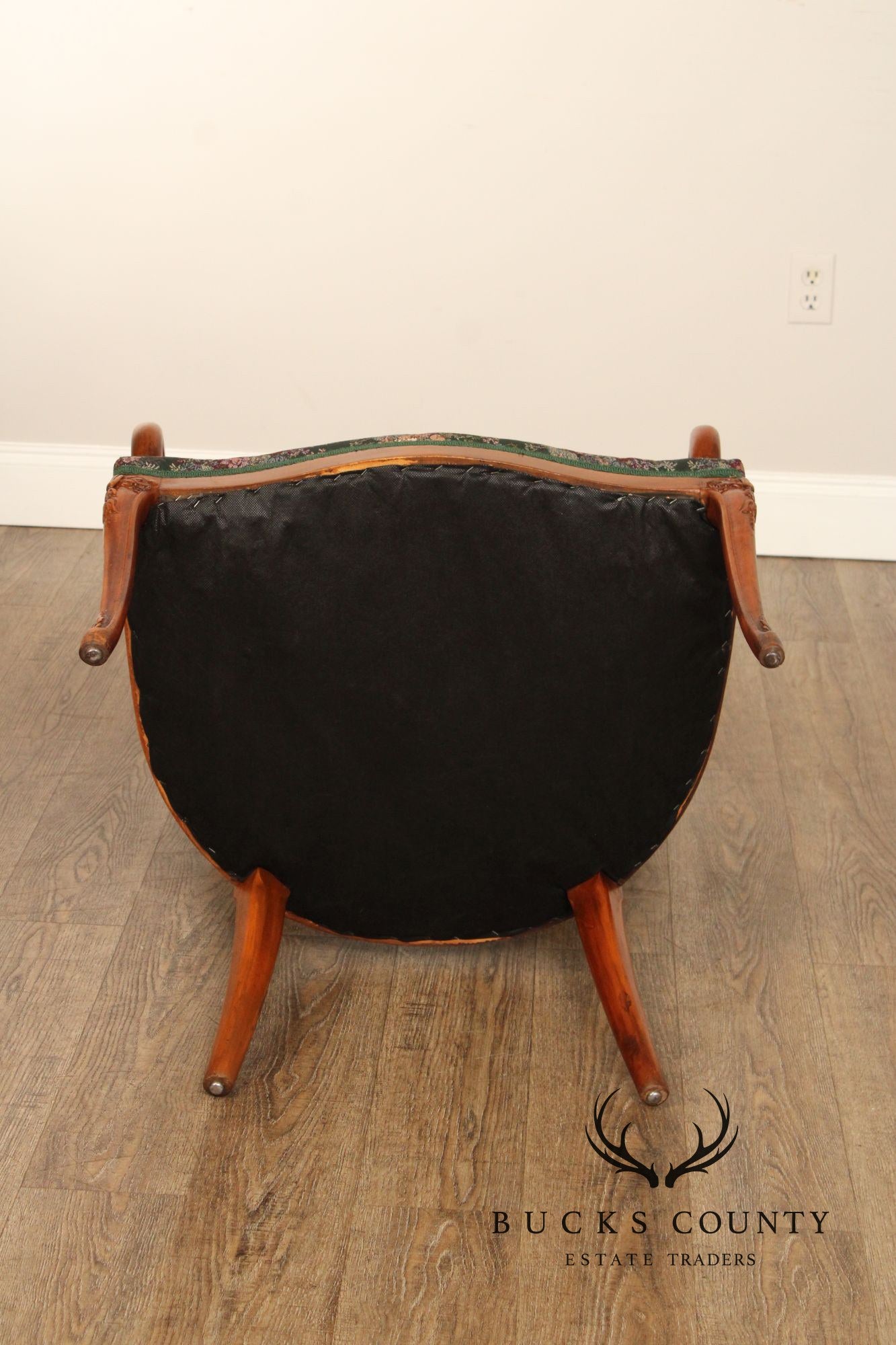 Regency Style Pair of Carved Parlor Armchairs