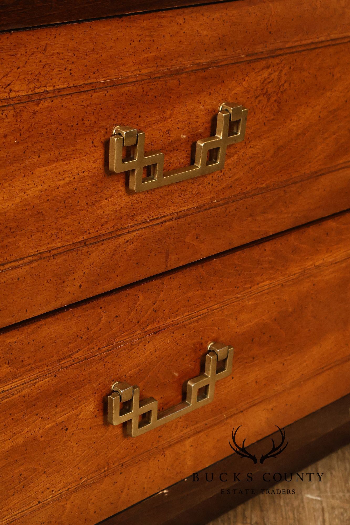 Vintage Bassett Chinoiserie Style Nightstands