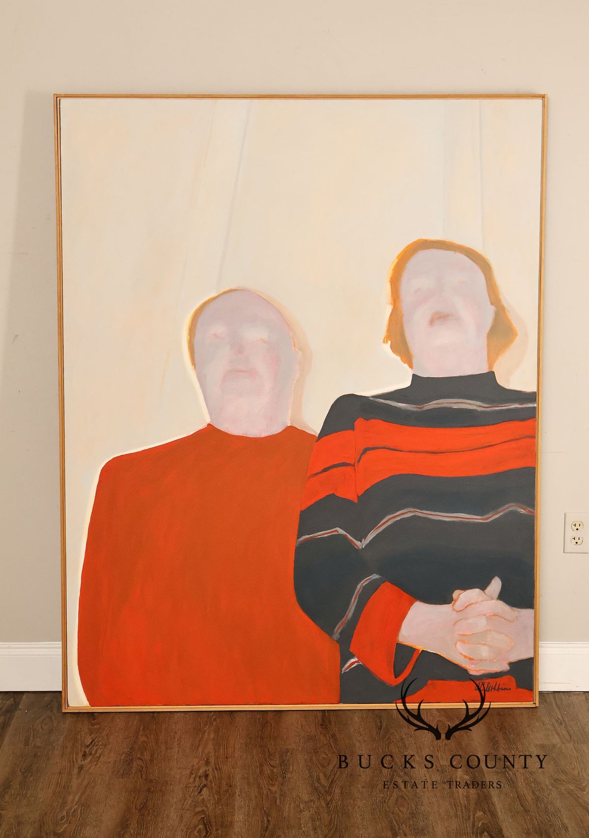 Anne Cooper Dobbins Oil Painting, Midwestern Couple