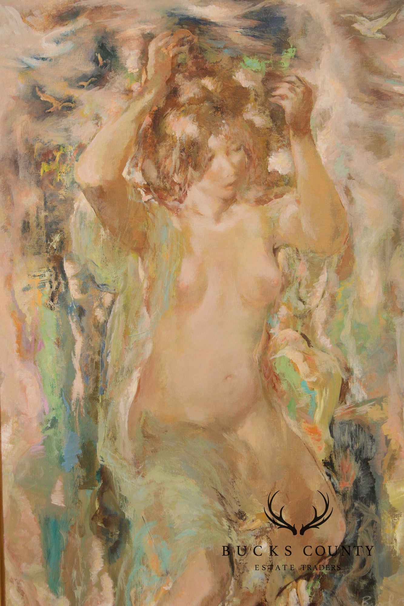 Wallace Bassford Impressionist Style Oil Painting, 'Regalia'