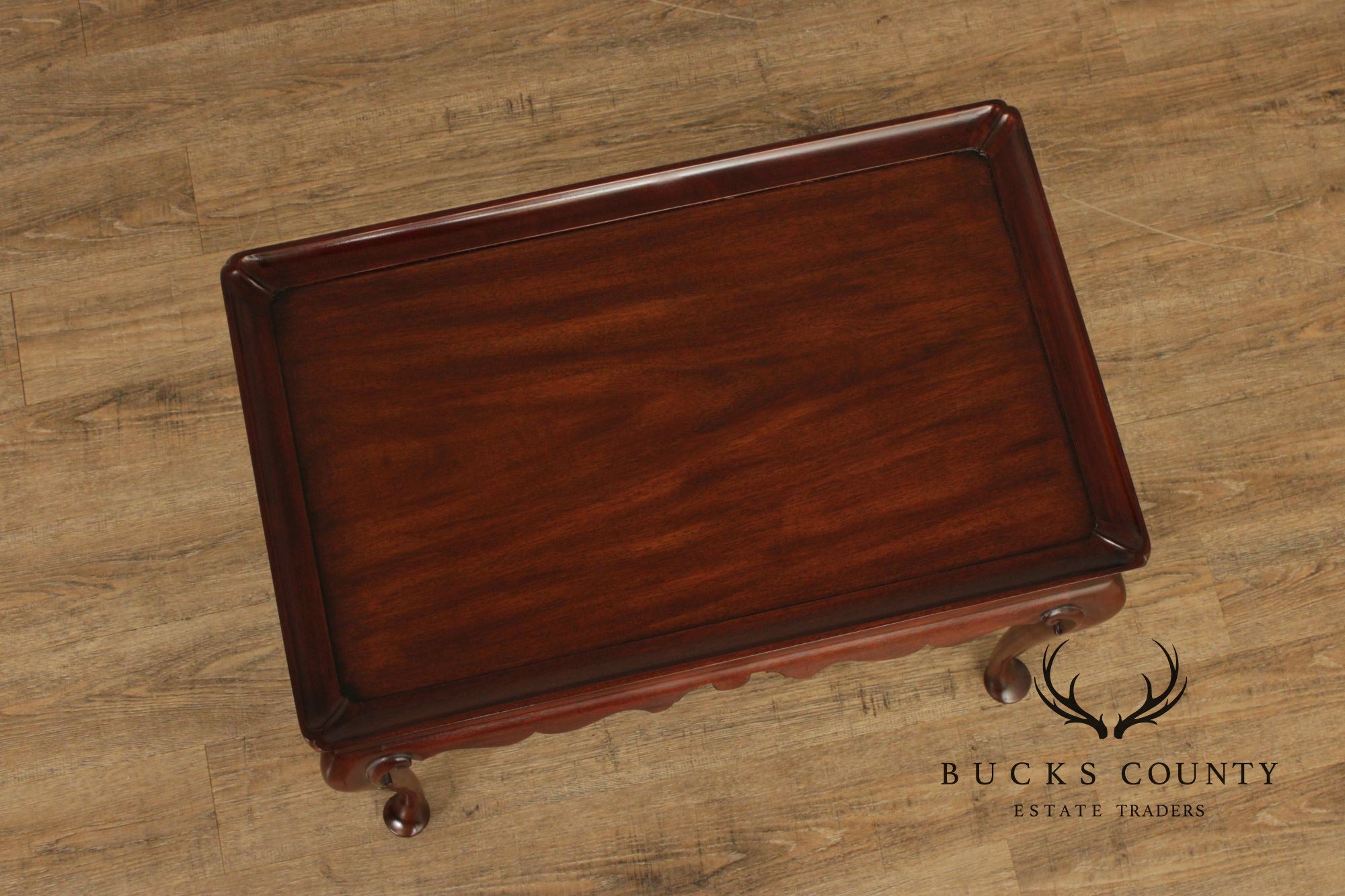 Henkel Harris Queen Anne Style Mahogany Tea Table