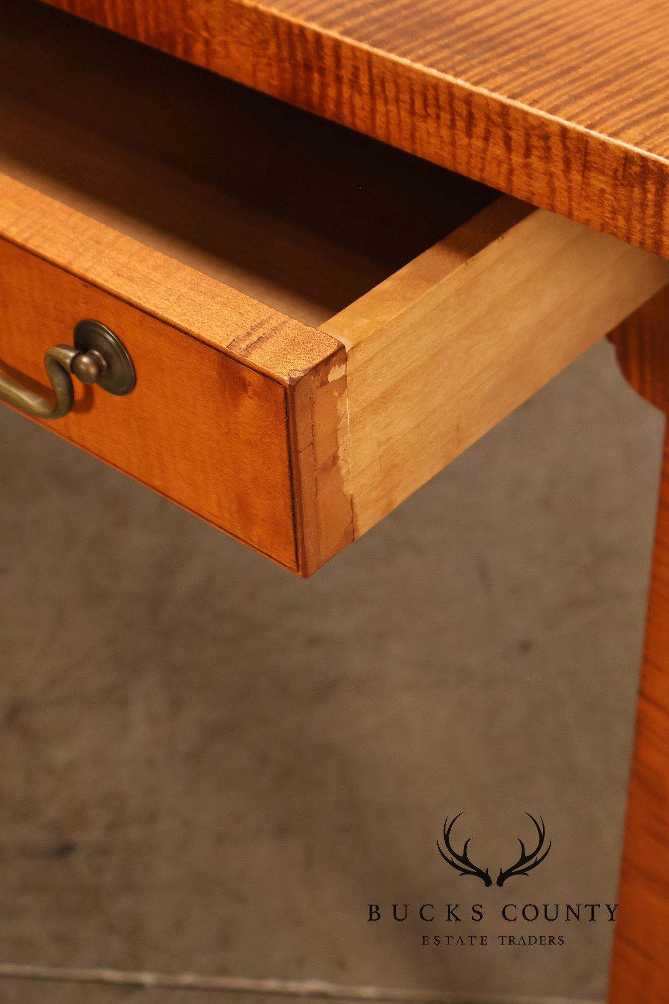 Irion Company Custom Tiger Maple Farmhouse Dining Table