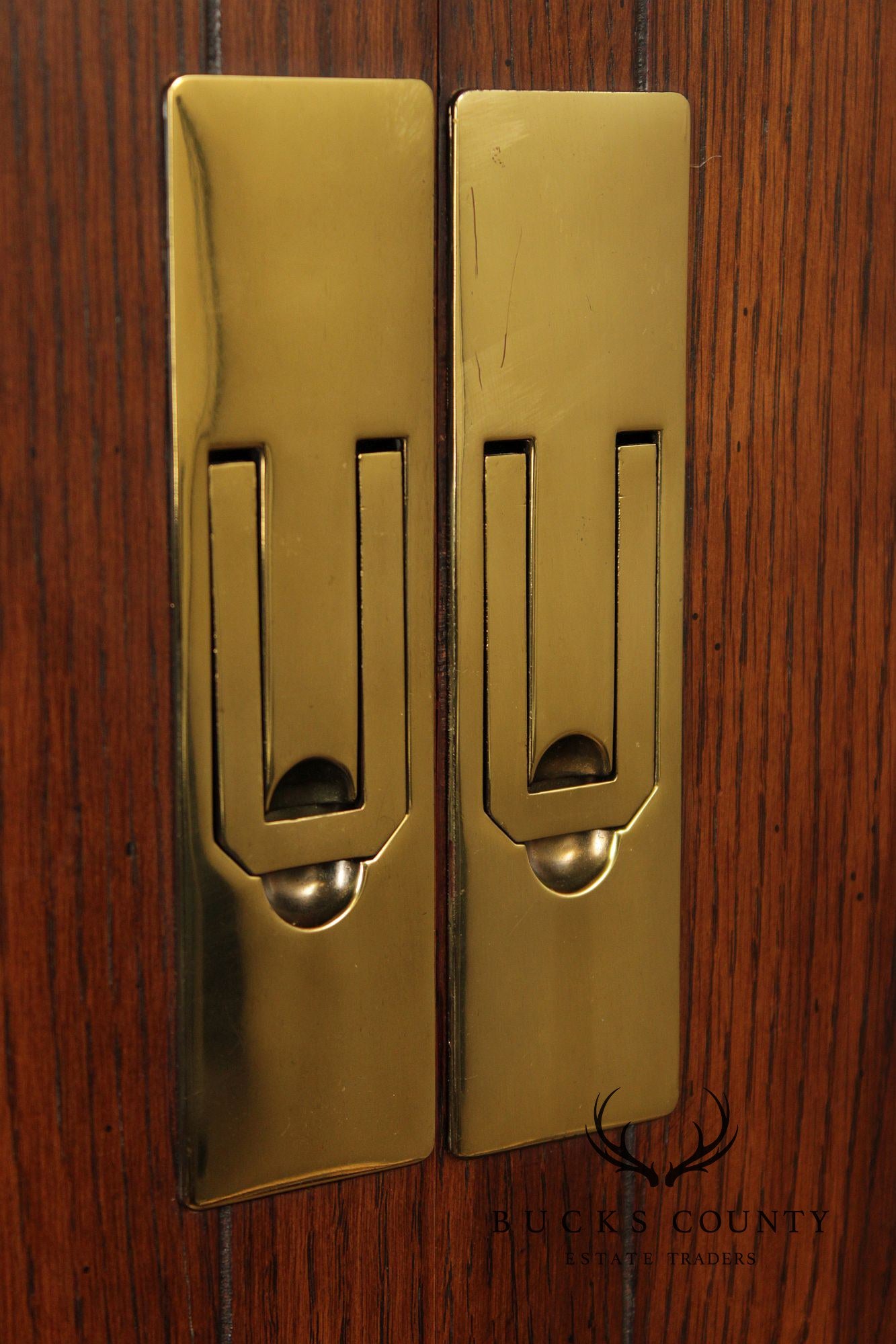 Henredon 'Scene One' Campaign Style Bedroom Armoire Cabinet