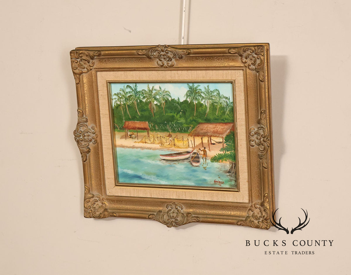Chris Grieco Caribbean Fishing Scene, 'Marina 2'