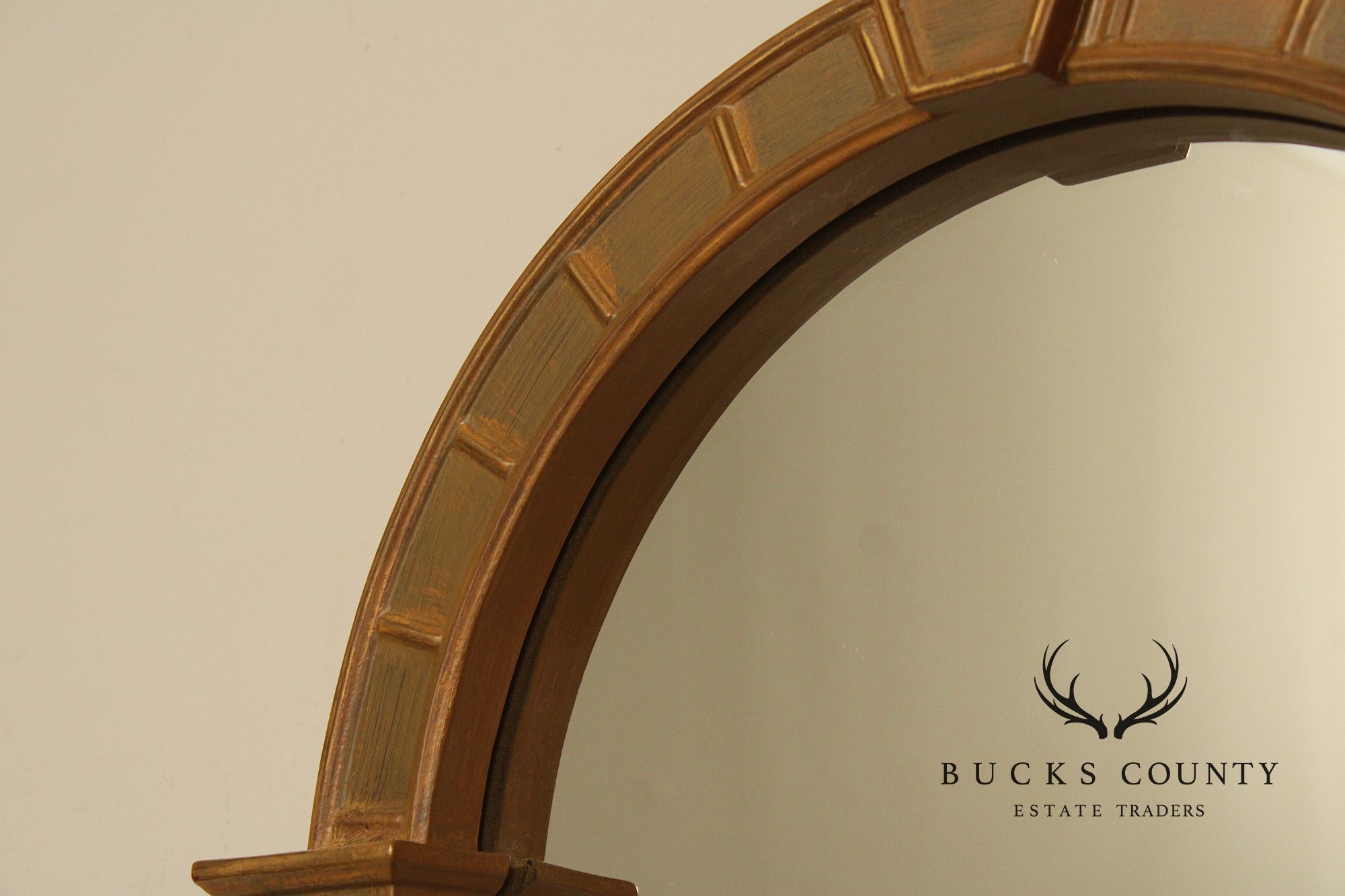 Uttermost Italian Baroque Style Arched Wall Mirror