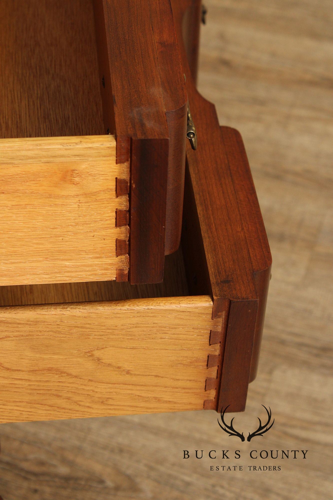 Queen Anne Style Cherry Blockfront Lowboy