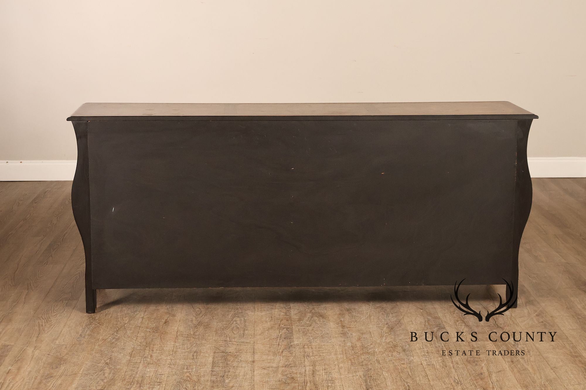 Baker Furniture Company Burl Wood Long Bombe Dresser