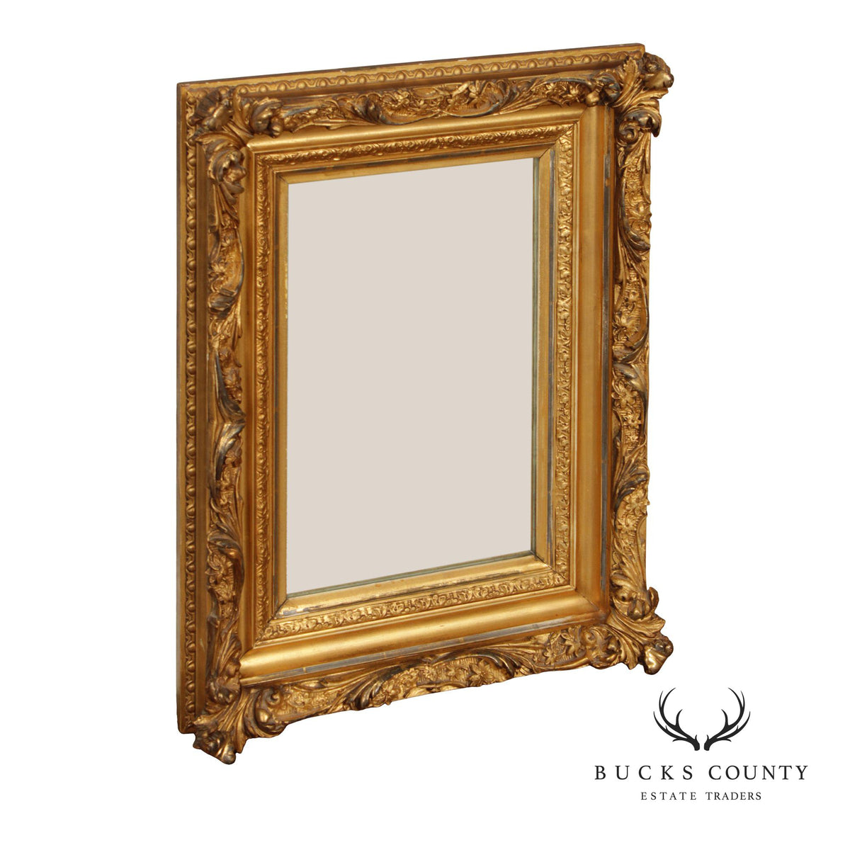 C. A. Greenig Antique Rococo Style Giltwood Wall Mirror