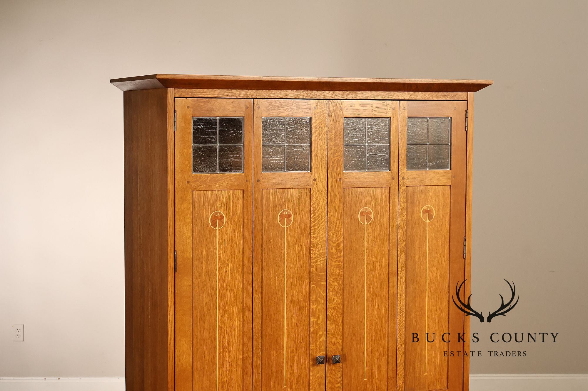 Stickley Harvey Ellis Oak Storage Or Entertainment Armoire