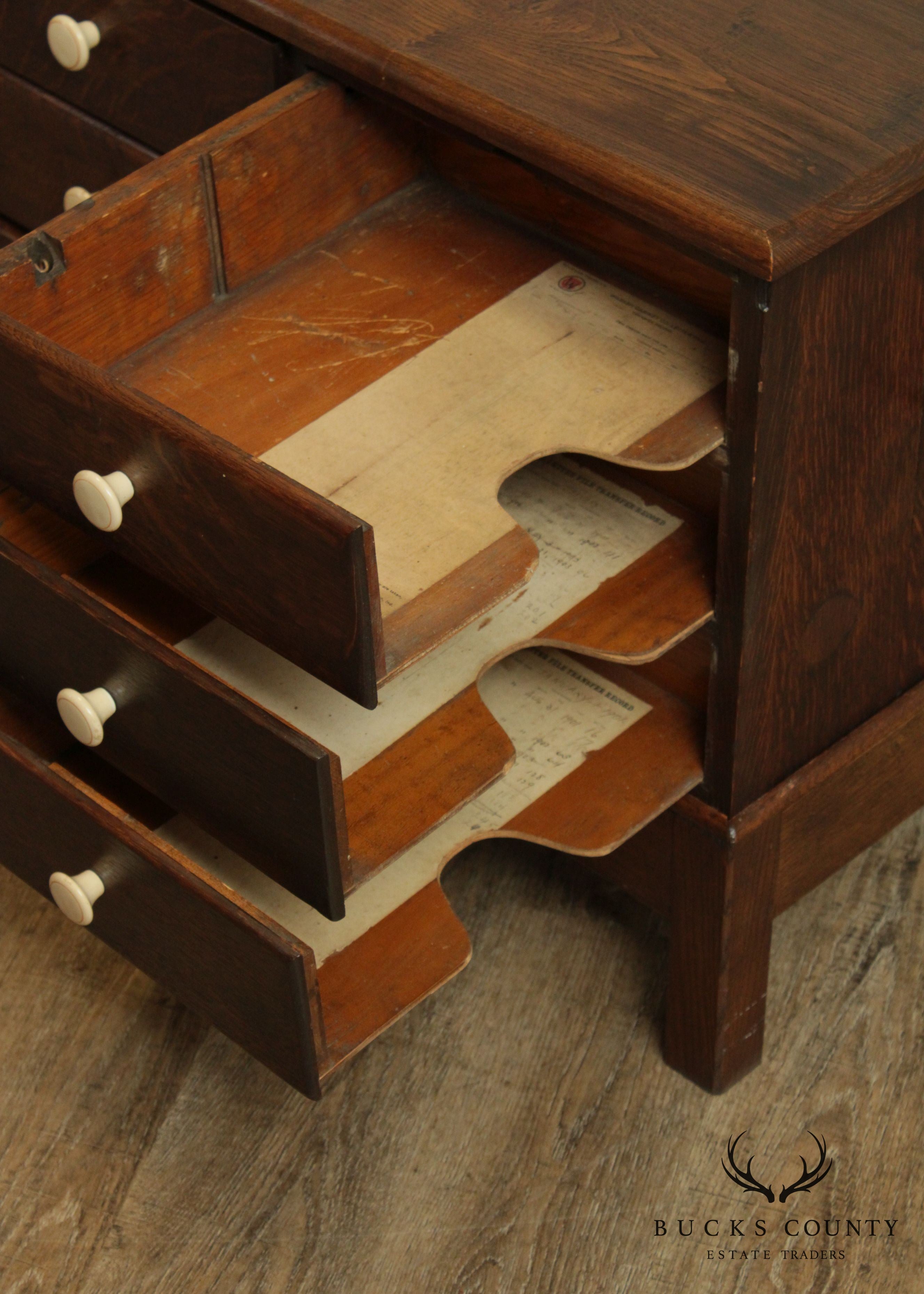 Wabash Cabinet Co. Antique 9 Drawer Letter File