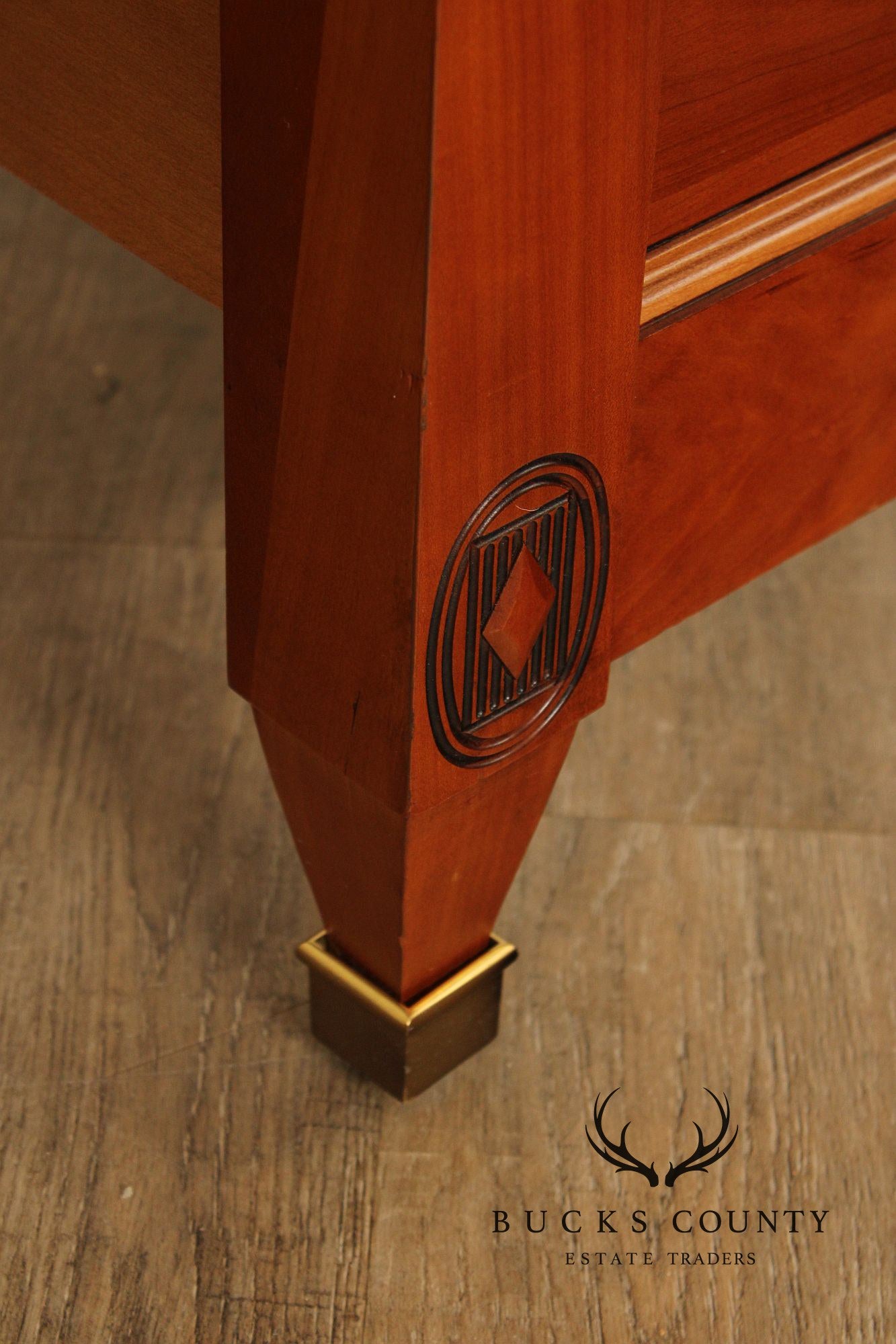 Harden Directoire Style Cherry Sleigh Queen Bed