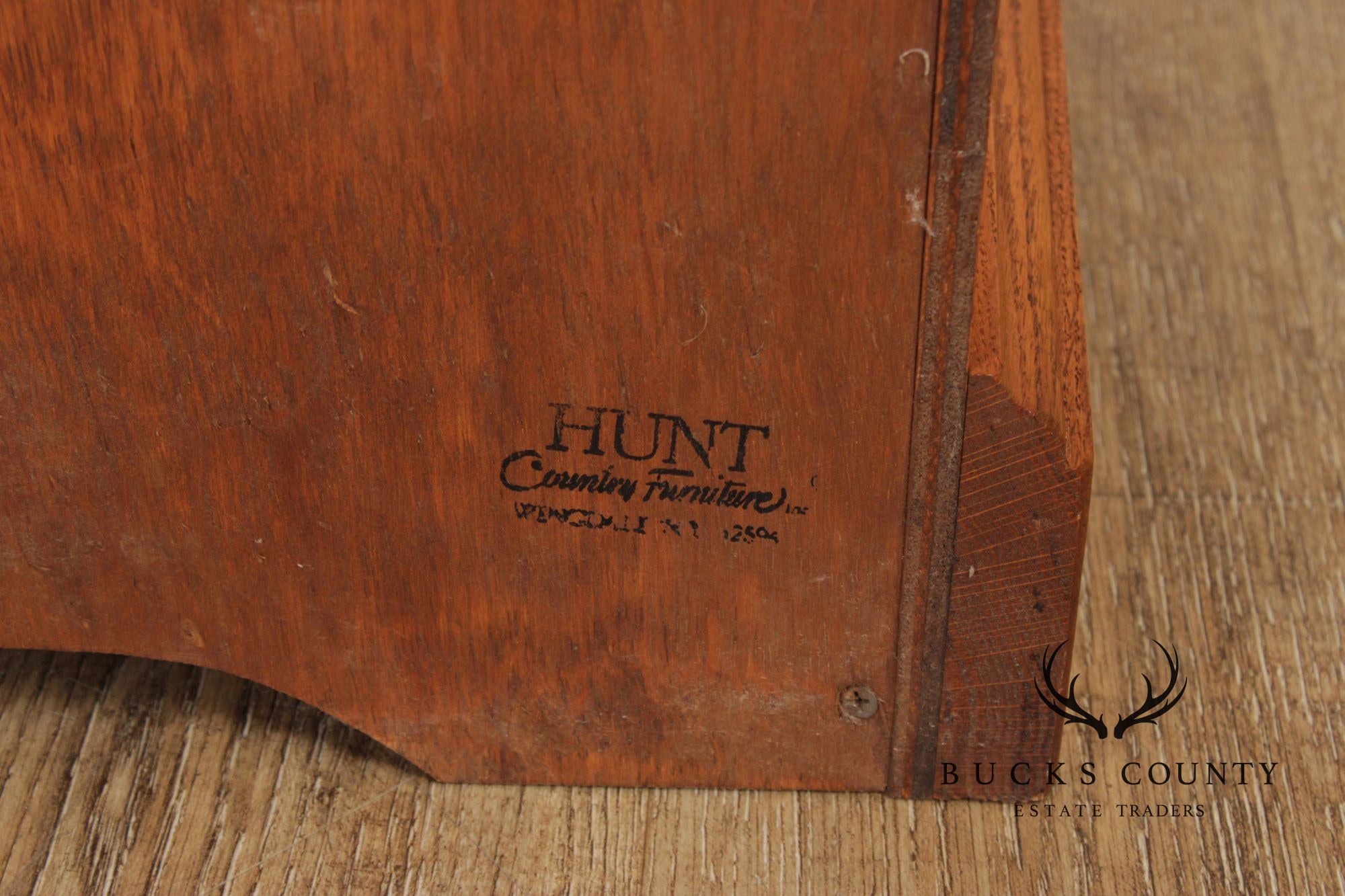 Hunt Country Furniture Pair of Oak Three-Drawer Nightstands
