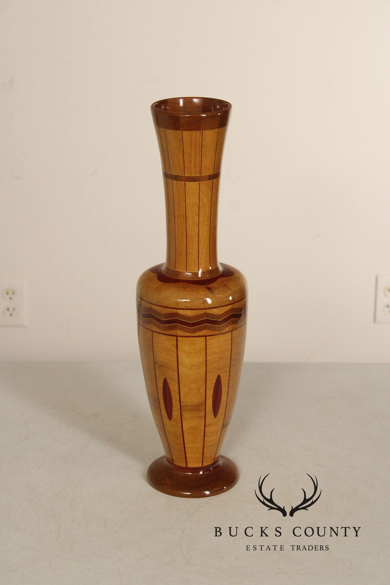Philip M. Jacoby Set of Three Handcrafted Wood Vases