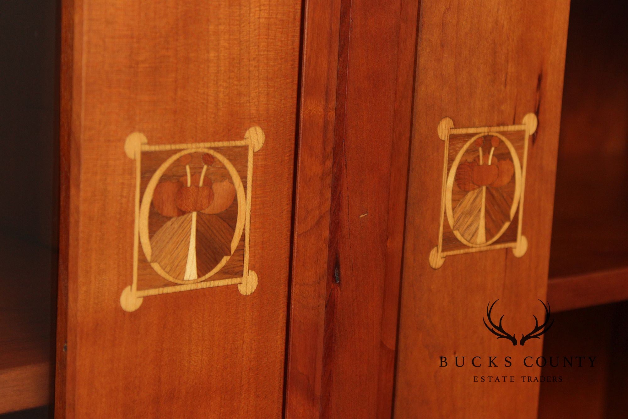 Stickley Mission Collection Cherry Harvey Ellis Bookcase Cabinet