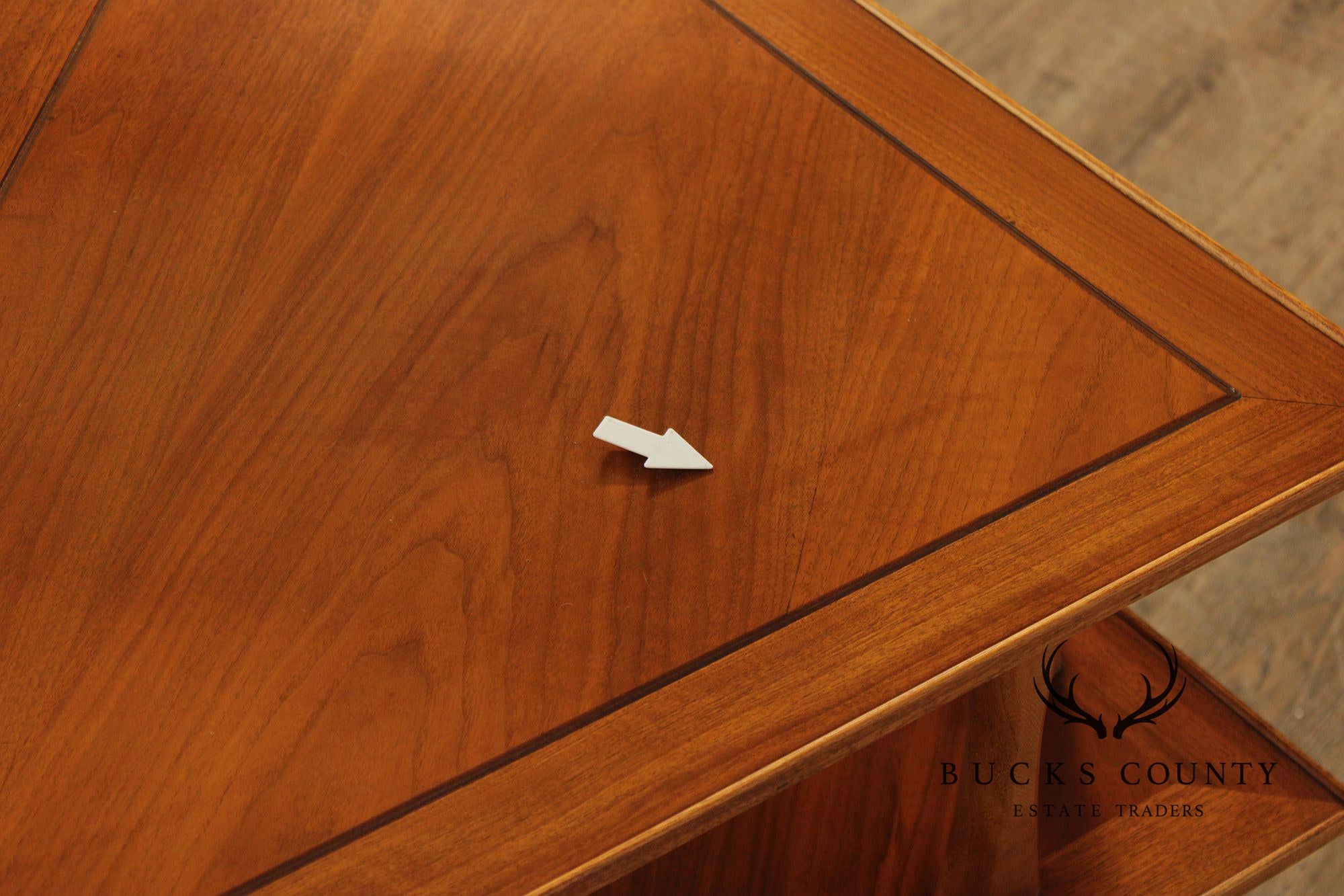 Lane Copenhagen Mid-Century Modern Two-Tier Corner Table