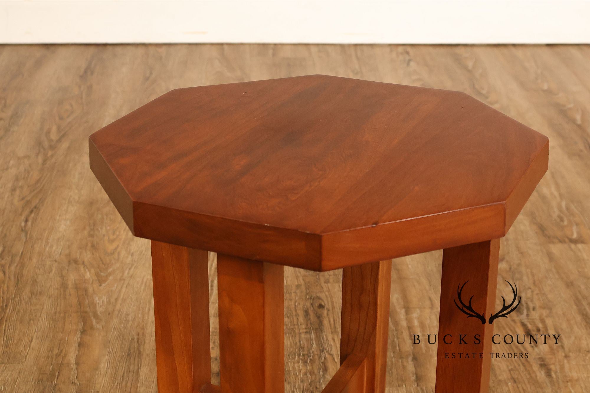 Stickley Mission Collection Cherry Octagonal Tabouret