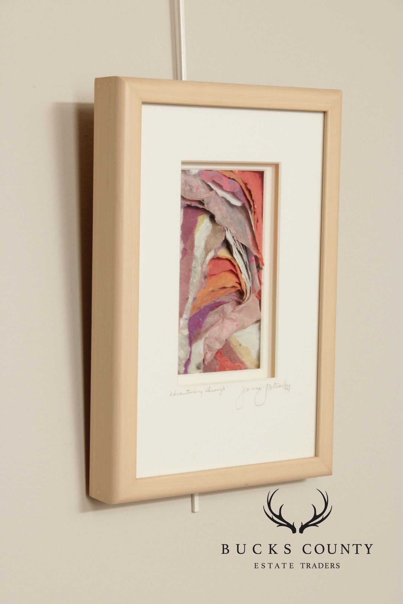 Jeanne Petrosky Pair of Framed Mixed Media, 'Within the Cloud' and 'Adventuring Through'