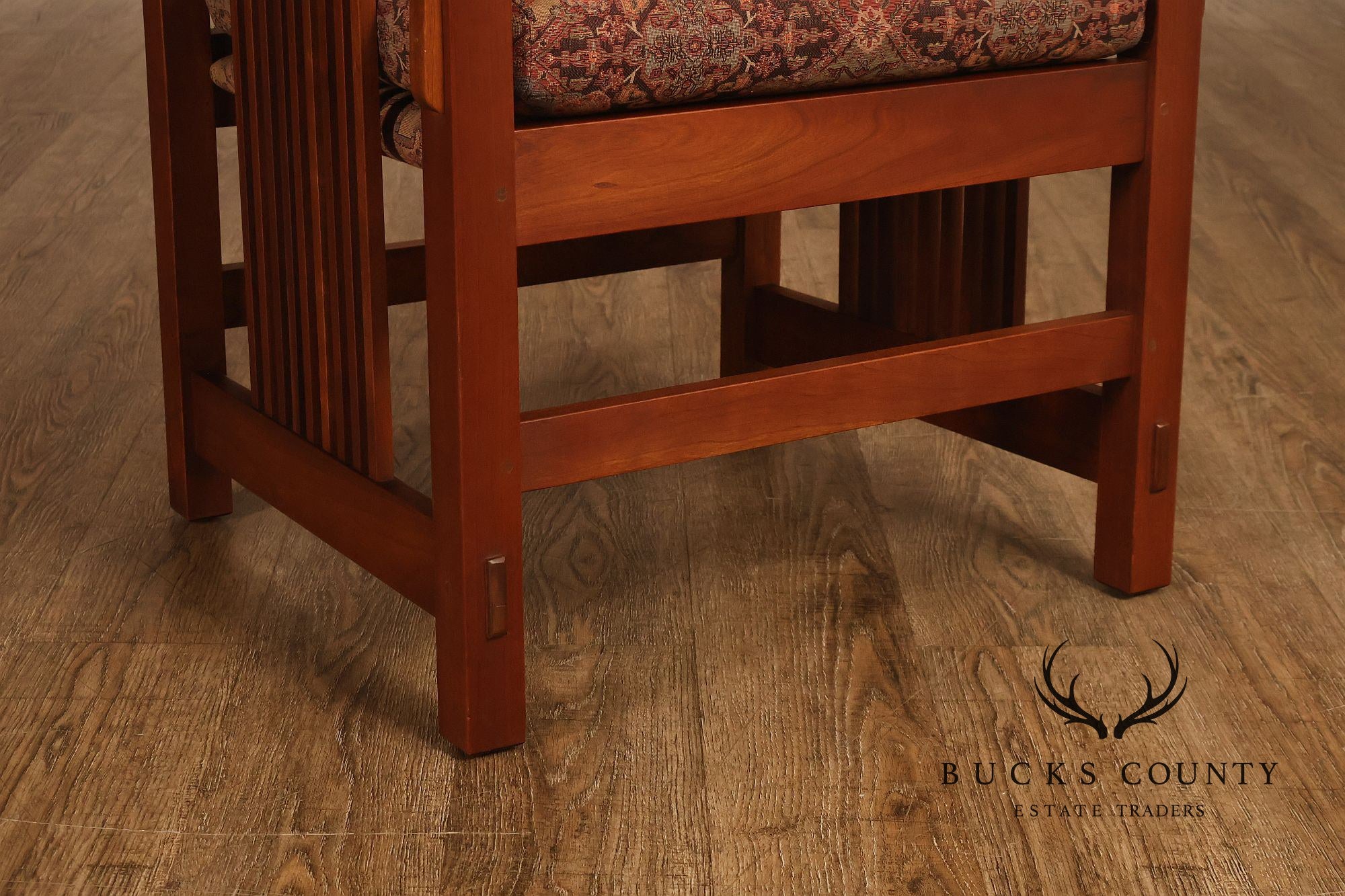 Stickley Mission Collection Cherry Spindle Armchair