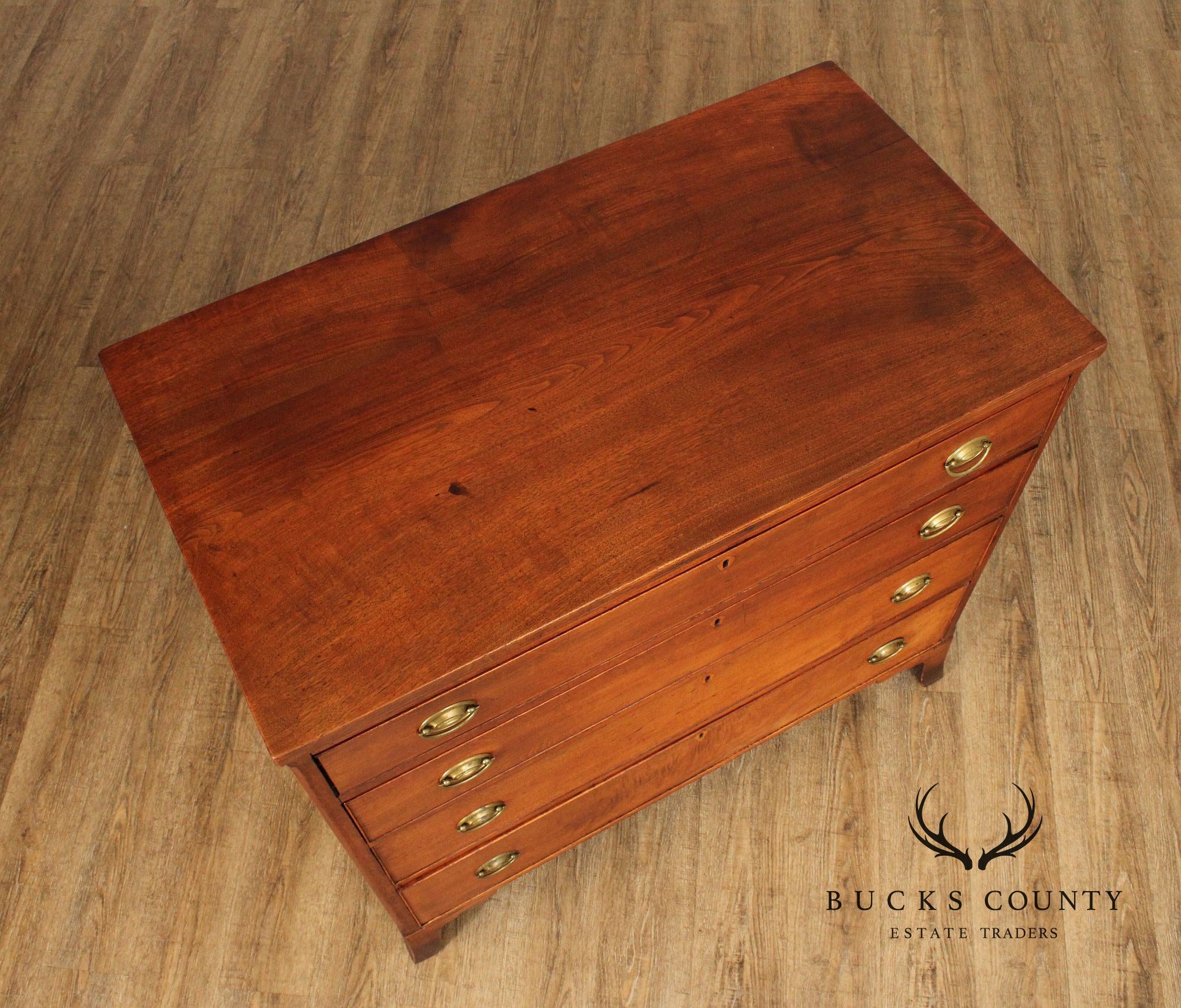 Antique Hepplewhite Walnut Four-Drawer Chest