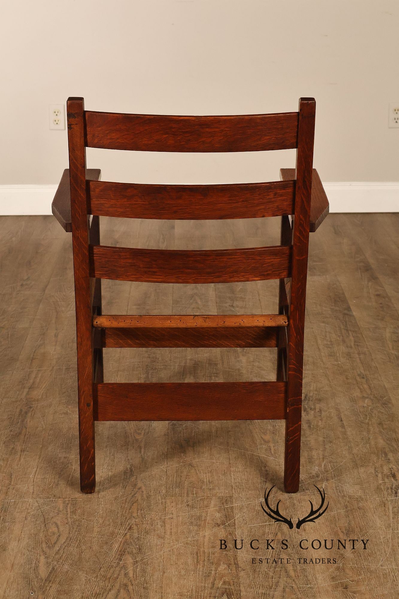 Gustav Stickley Antique Mission Oak Armchair