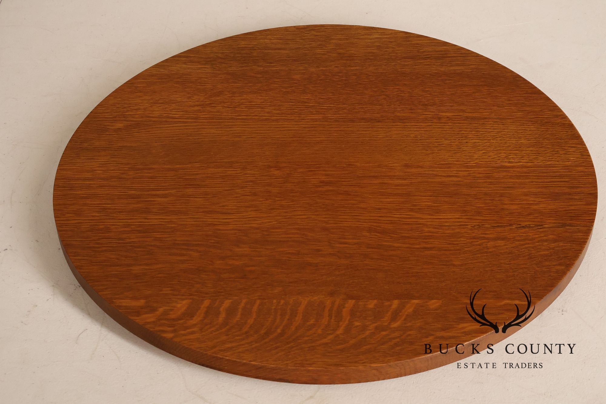 Stickley Mission Collection Round Oak Lazy Susan