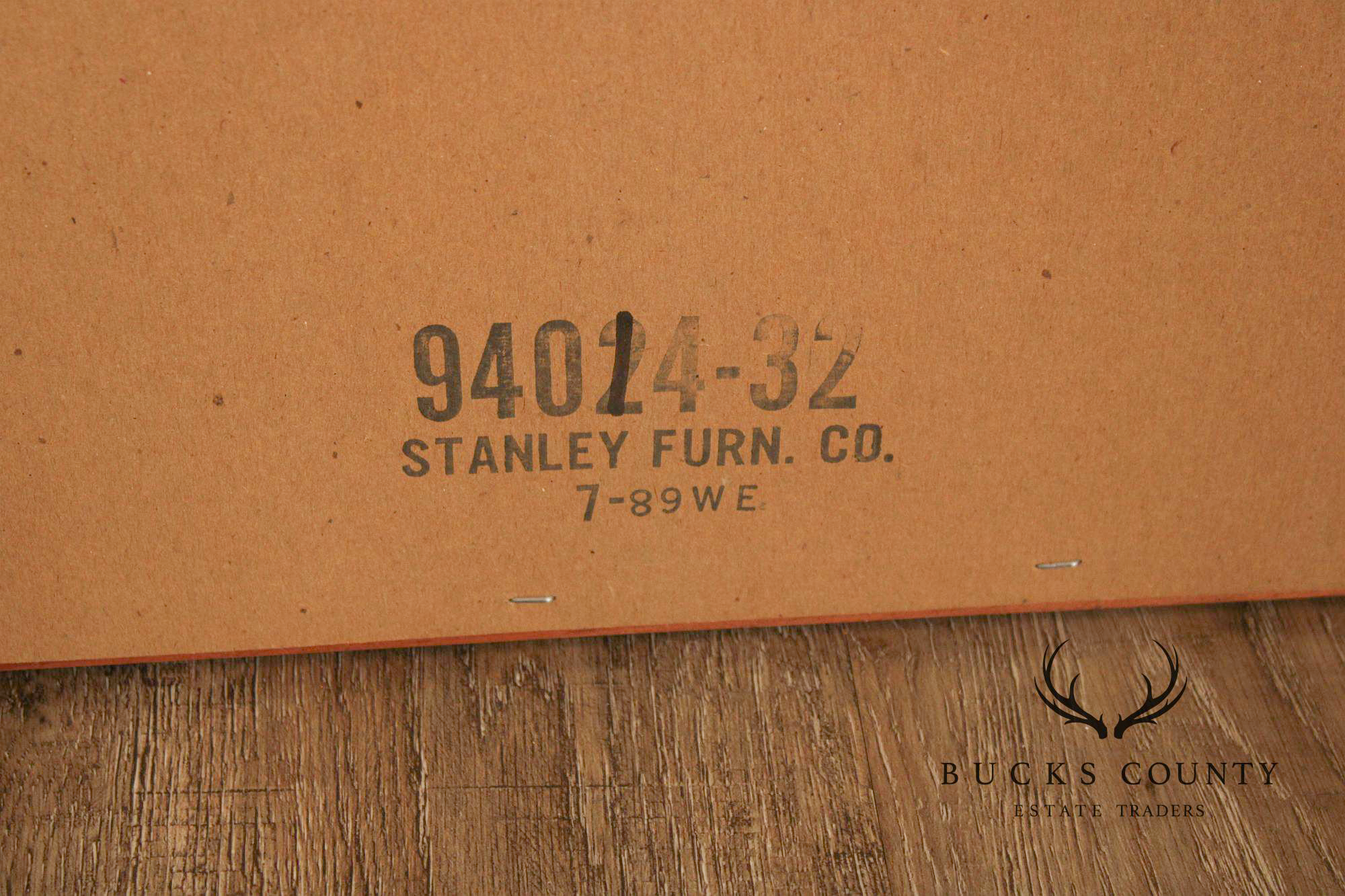 Stanley Furniture Country Pine and Wicker Mirror