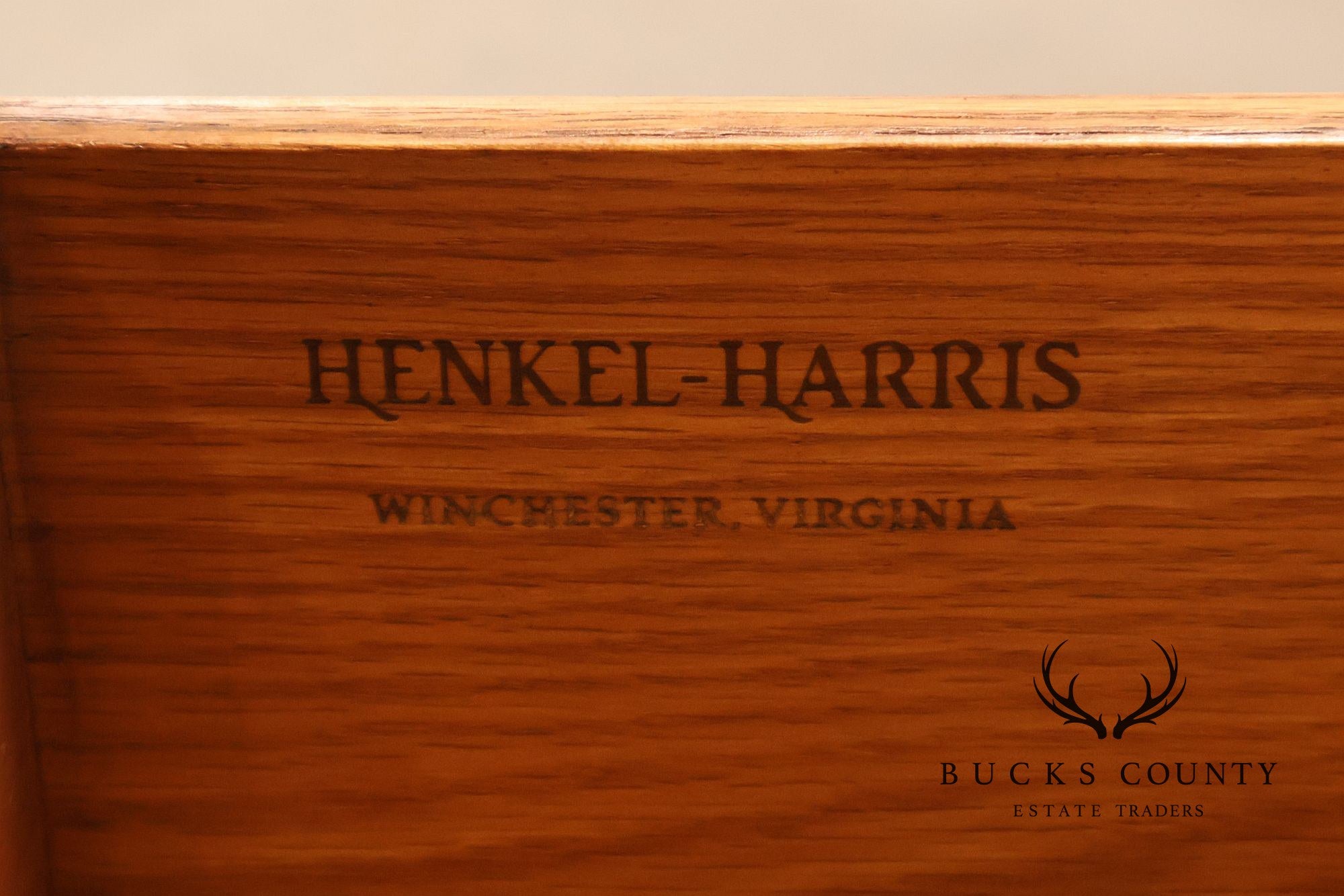 Henkel Harris Chippendale Style Cherry Double Dresser