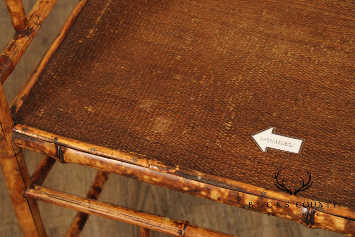 Antique Victorian Bamboo Corner Chair