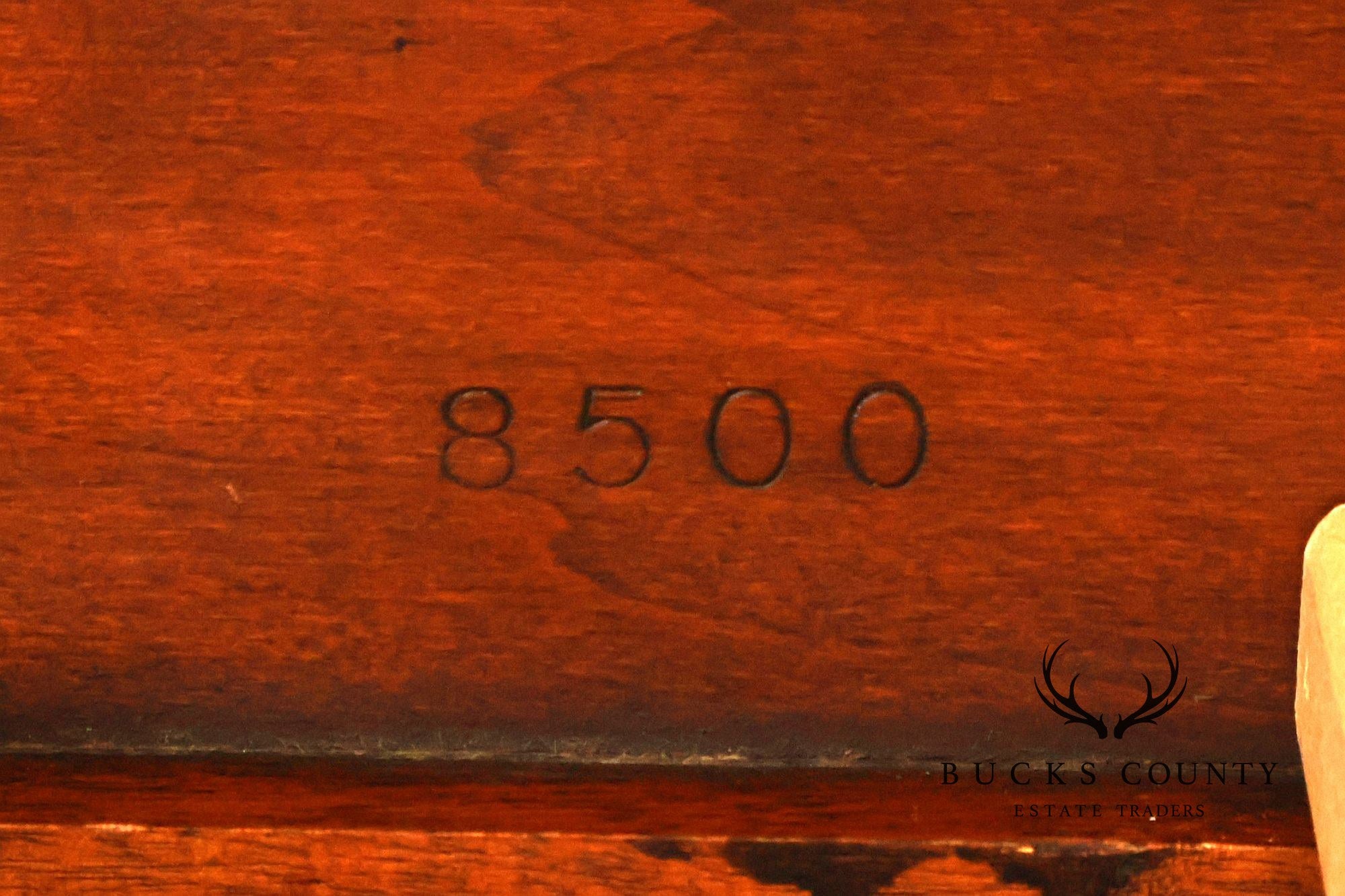 Carved Mahogany Four-Poster Queen Bed Frame