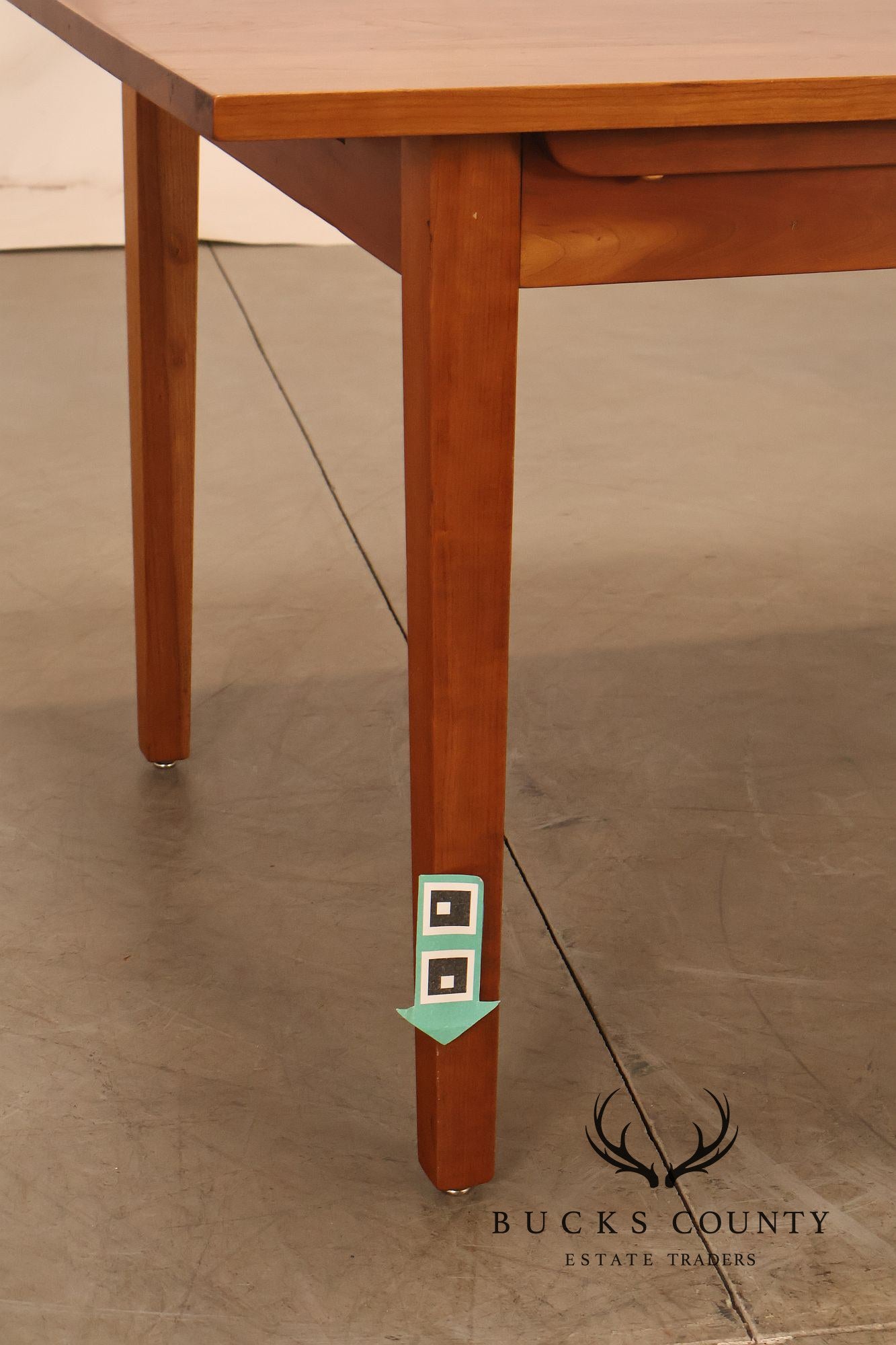 Frederick Duckloe Solid Cherry Expandable Dining Table