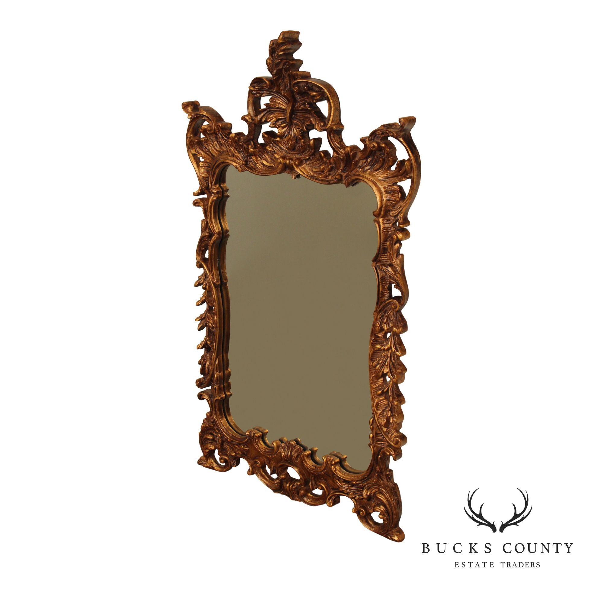 John Richard Rococo Style Gilt Carved Frame Wall Mirror