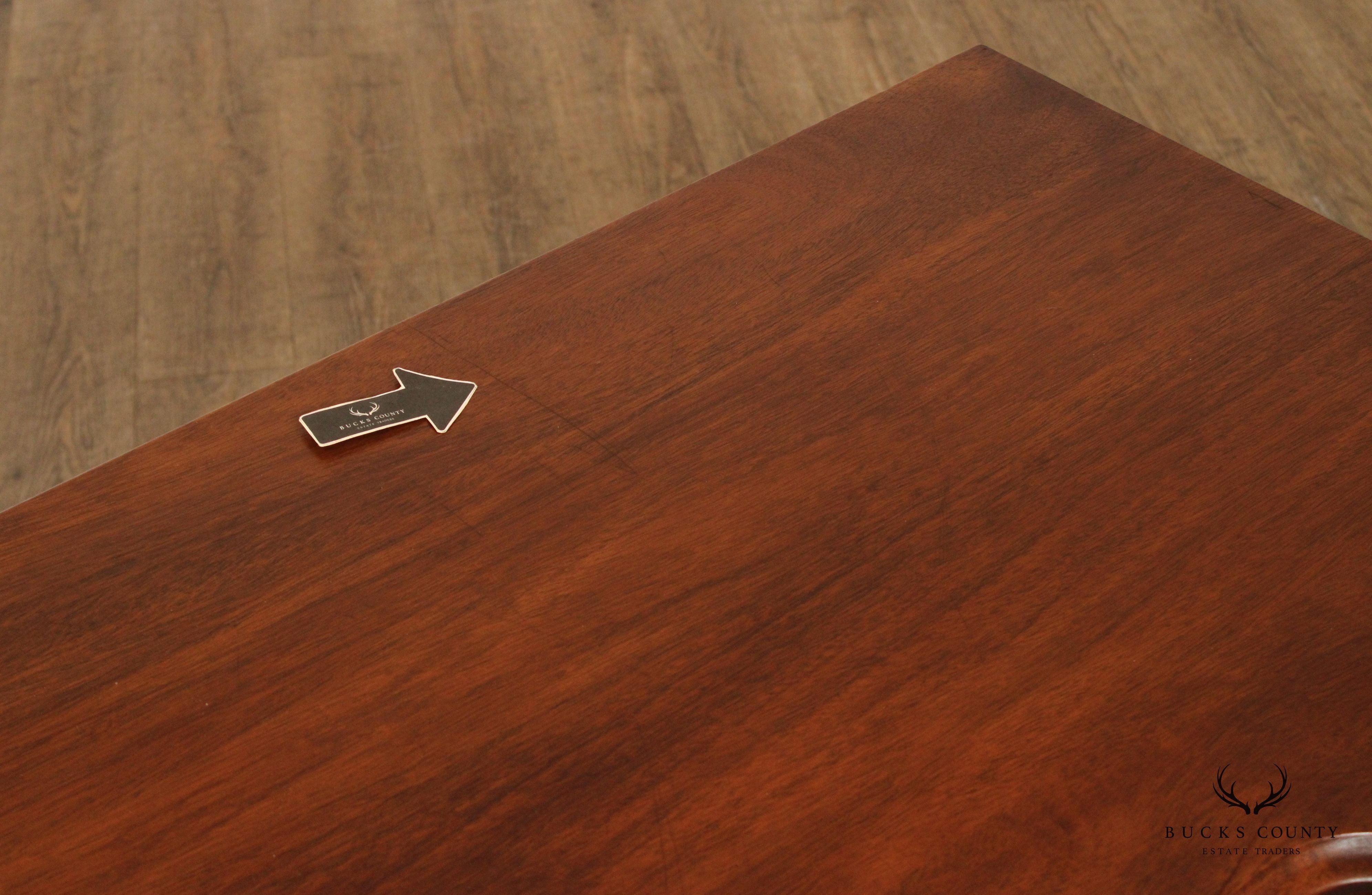 Chippendale Style Custom Crafted Mahogany Blockfront Chest
