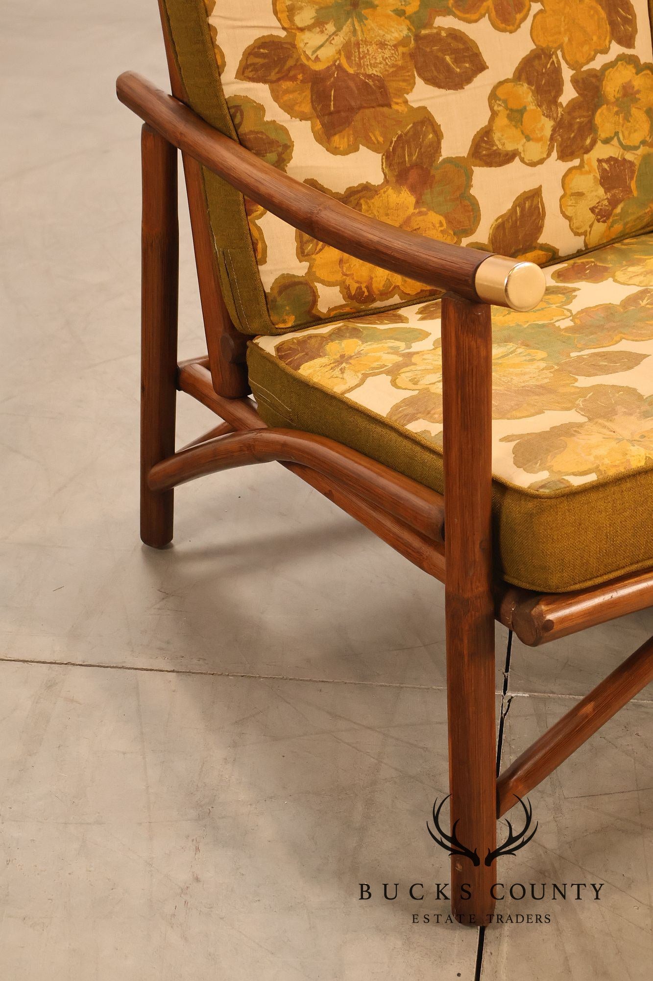 Vogue Coastal Vintage Rattan Bamboo Sofa