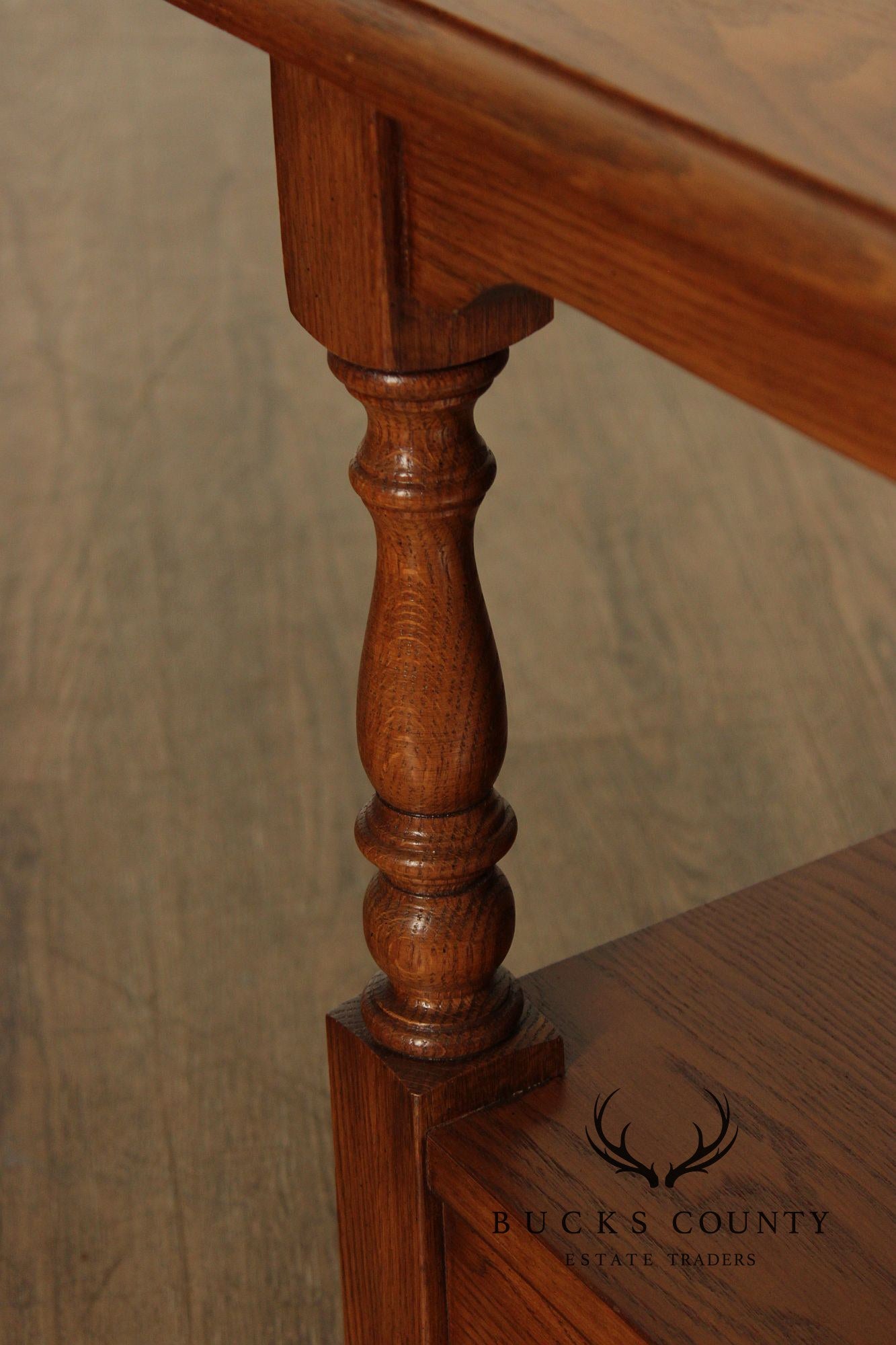 Pennsylvania House Solid Oak Two Tier End Table With Drawer