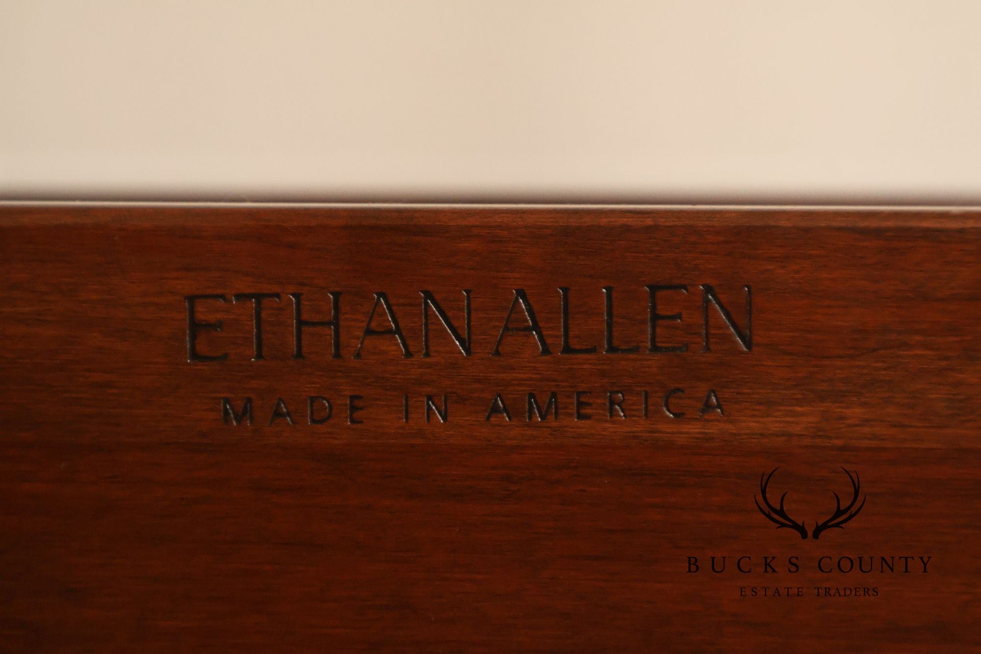 Ethan Allen Georgian Court Cherry King Four Poster Bed Frame