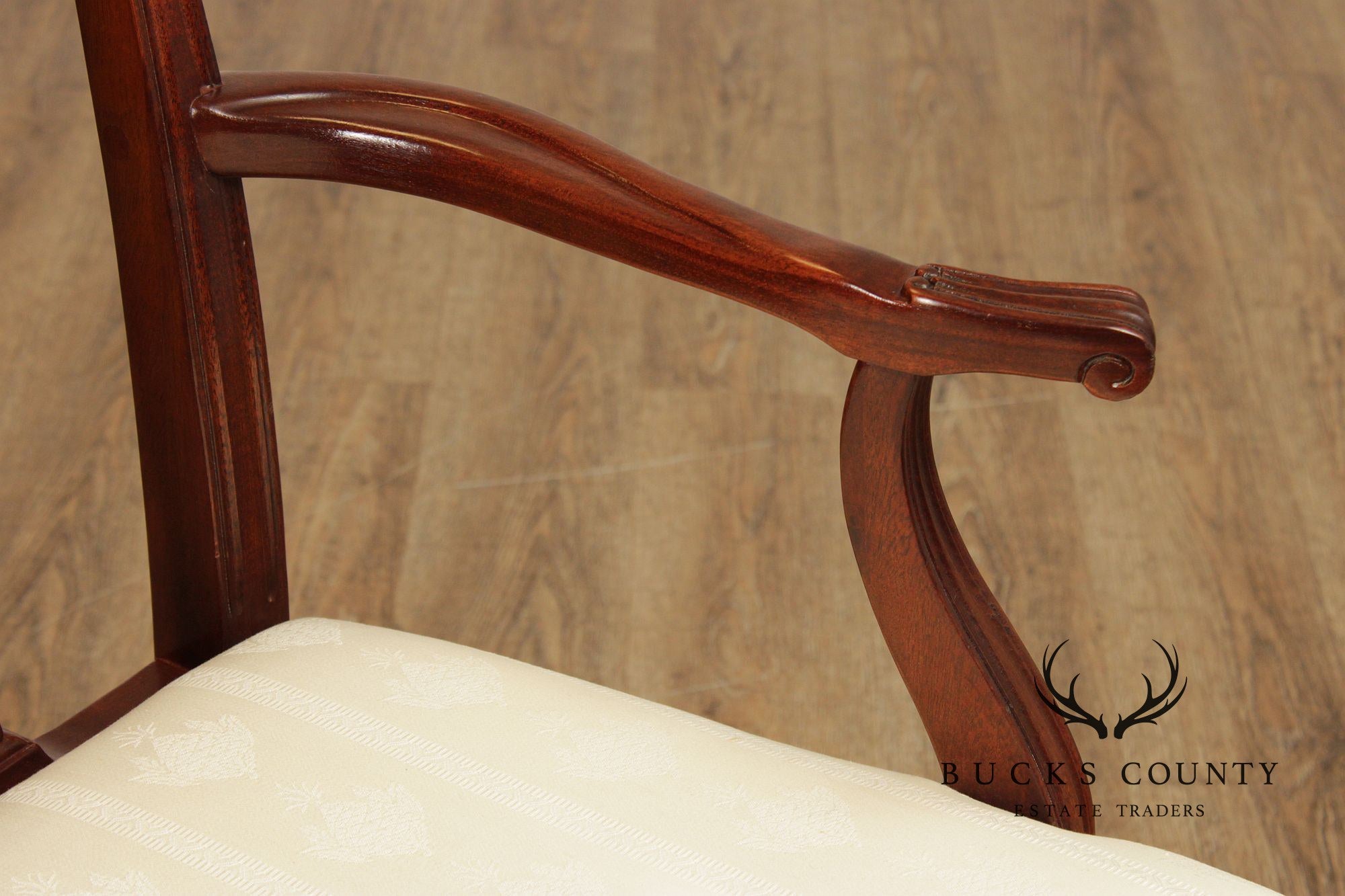 Hickory Chair Set Of Six Chippendale Style Mahogany Dining Chairs