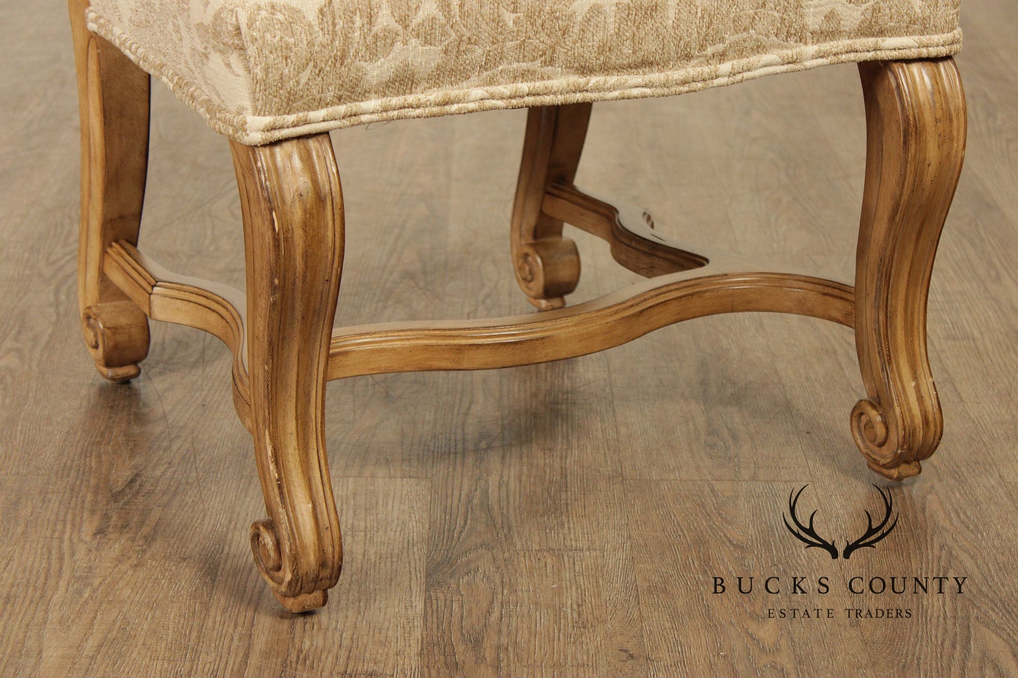 Bernhardt European Provincial Style Set Of 10 Upholstered Dining Chairs