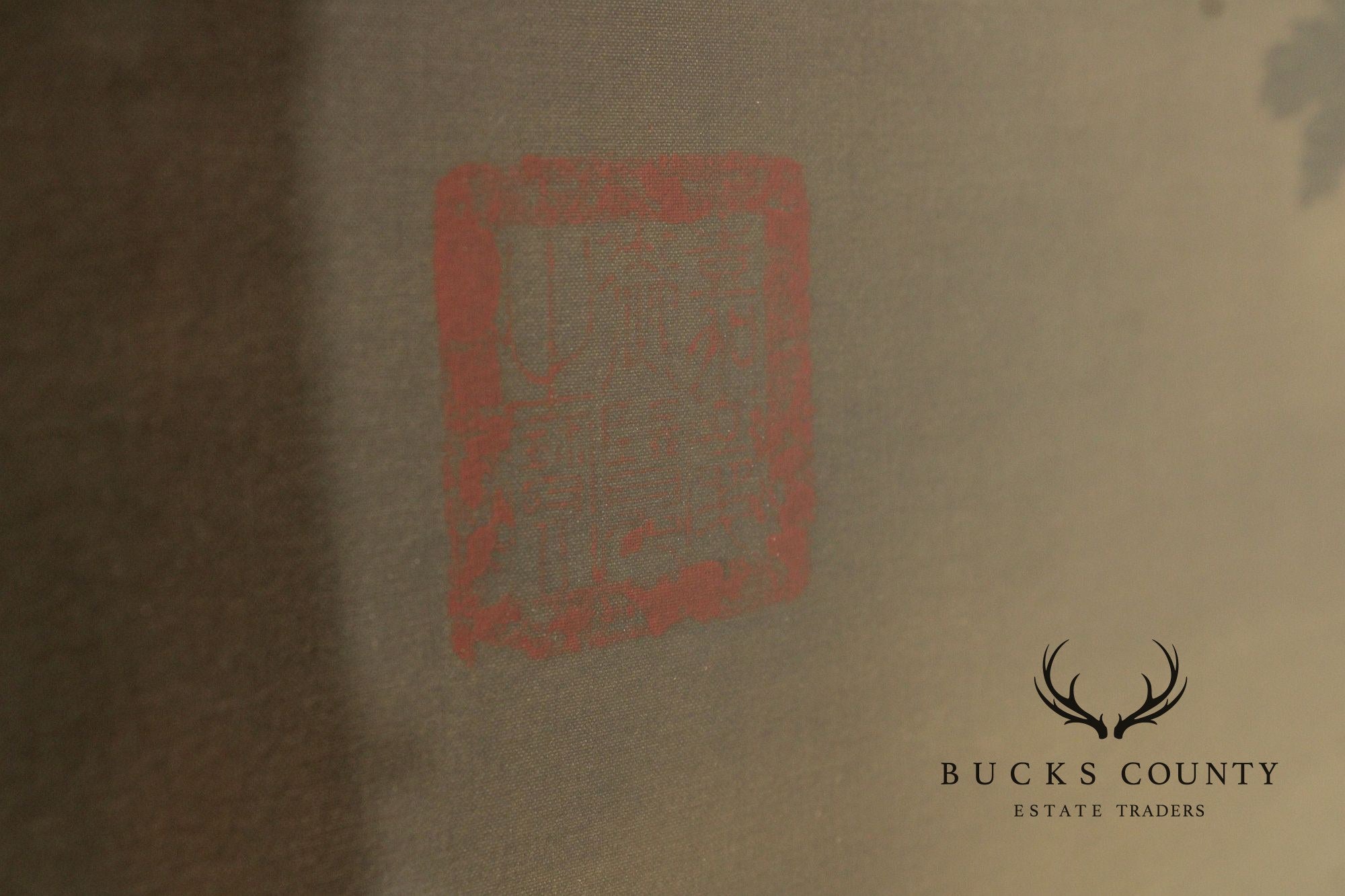 Framed Asian Figural Print After “Refusing The Seat”