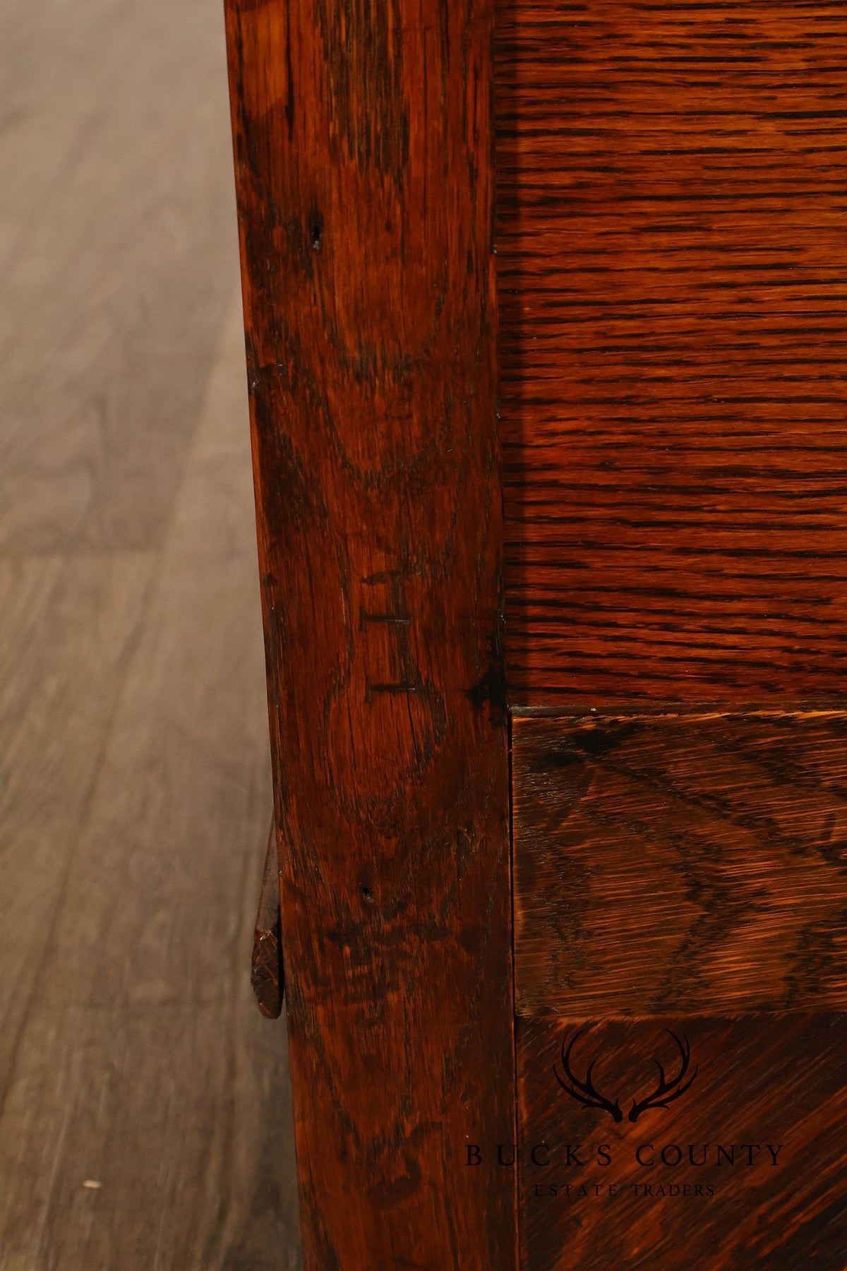 Berkey & Gay Carved And Painted Oak Spanish Revival Storage Chest