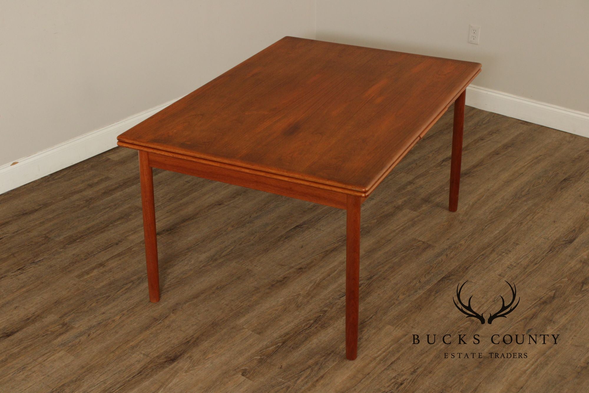 Danish Modern Teak Expandable Dining Table