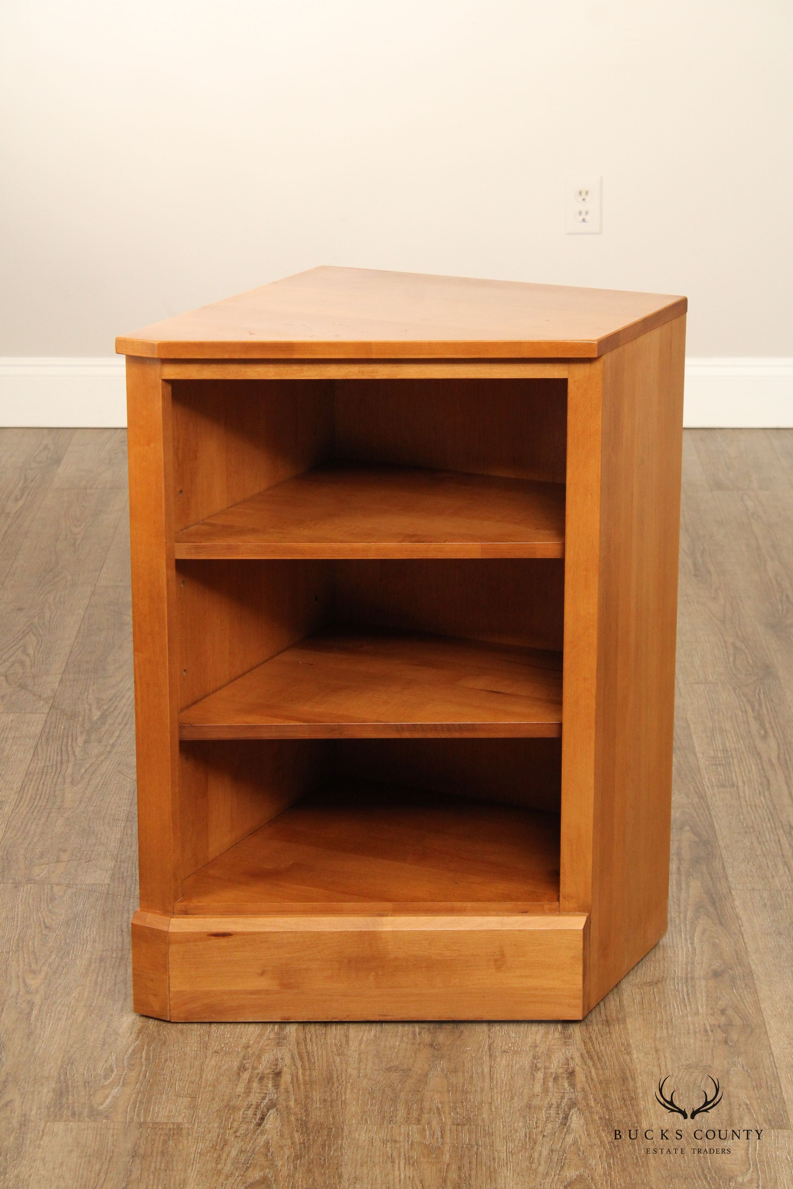 Ethan Allen 'Country Colors' Maple Corner Bookcase