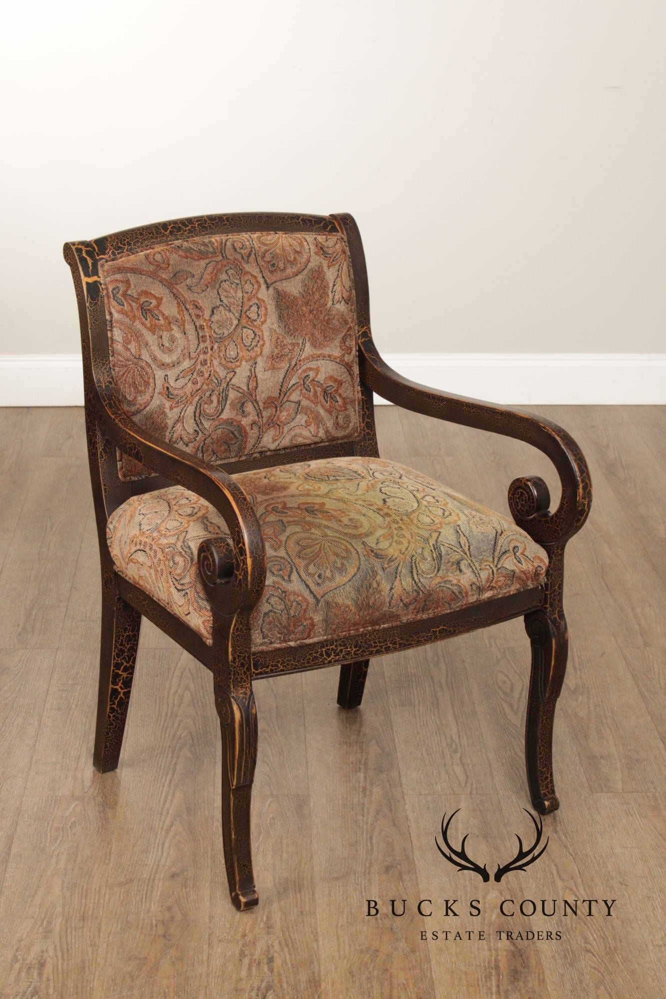 Sam Moore French Empire Style Pair of Armchairs