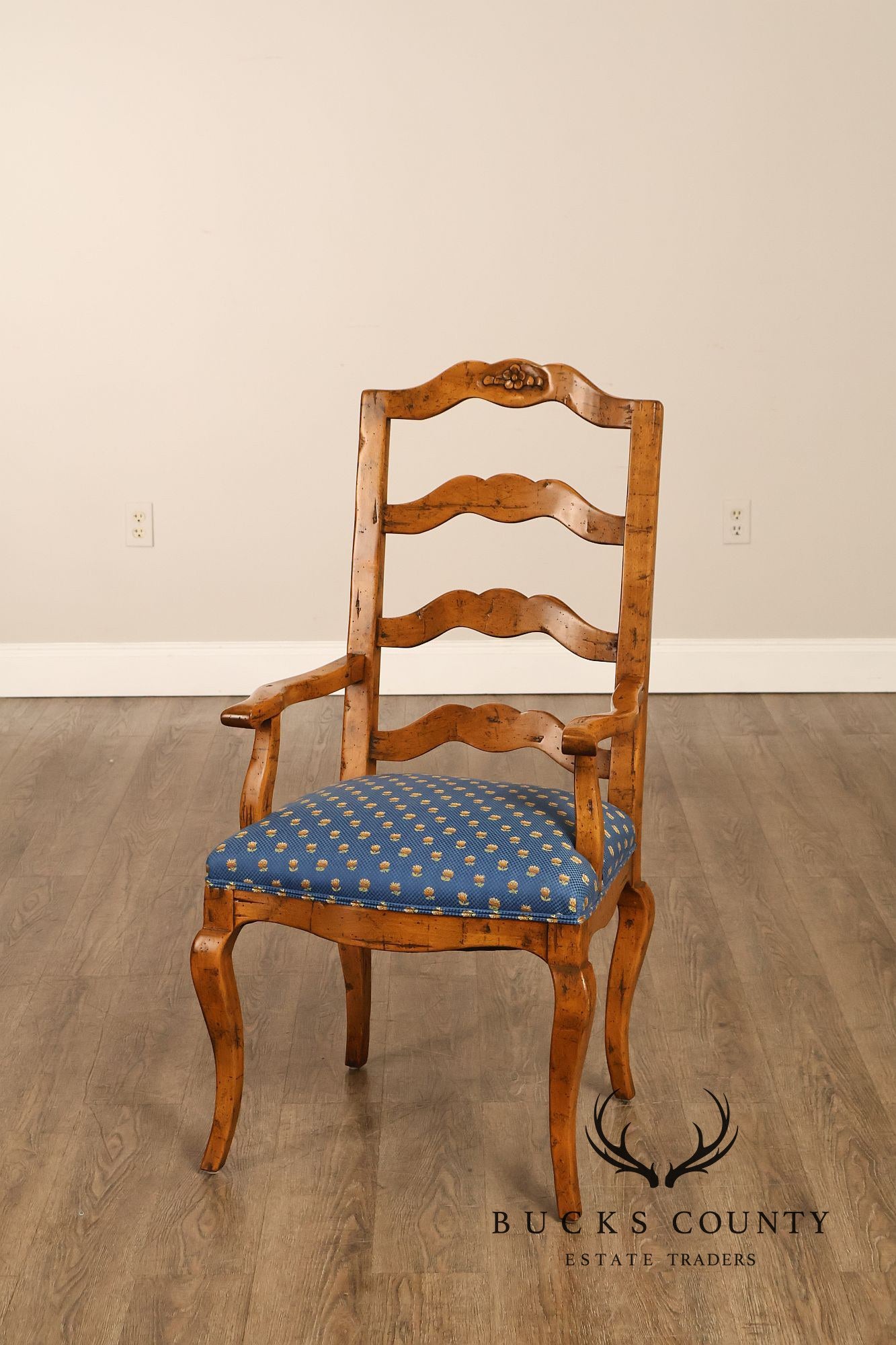 Guy Chaddock Set Of Twelve Basque Hickory Ladder Back Dining Chairs